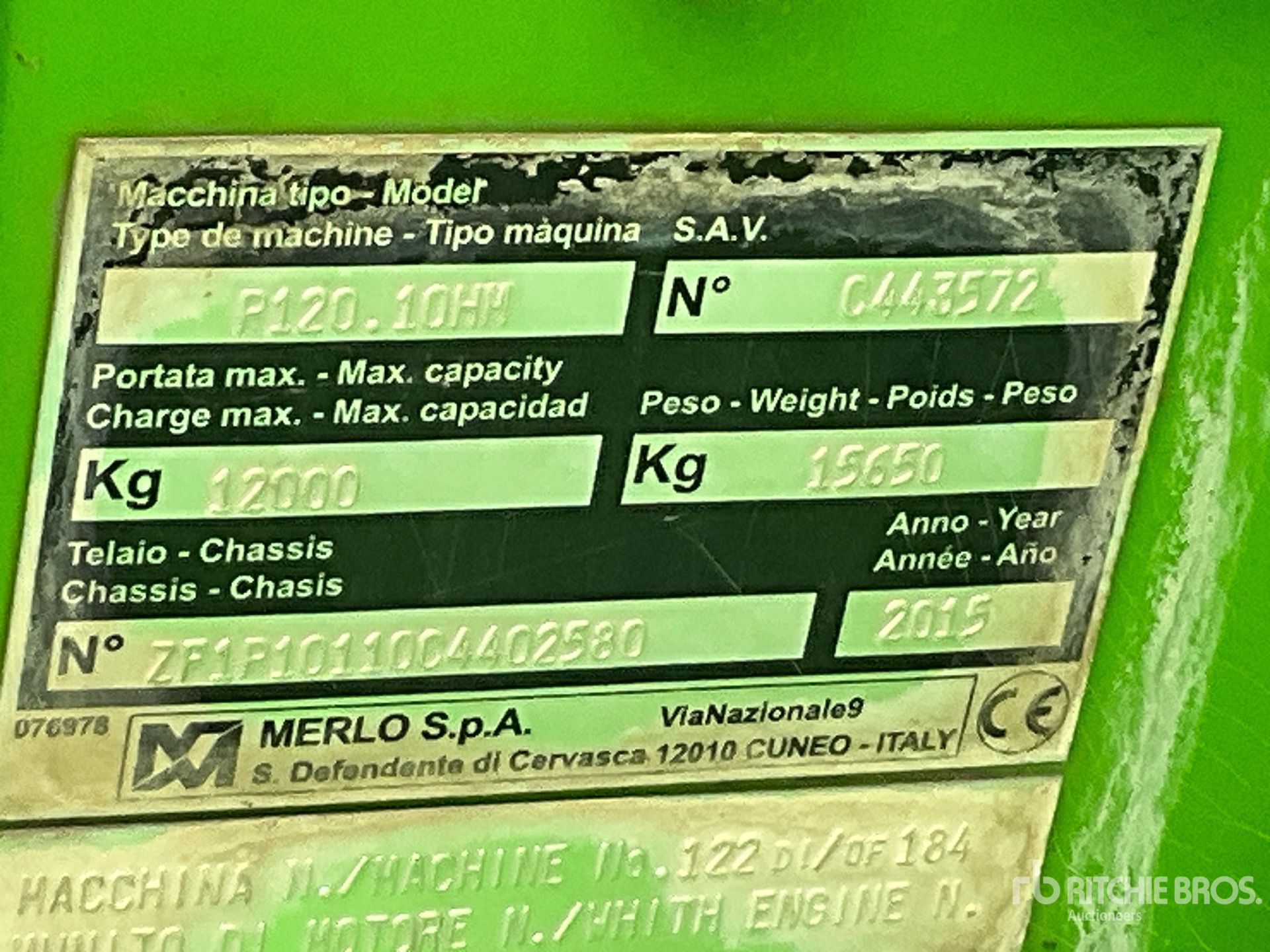 2015 Merlo P120.10HM