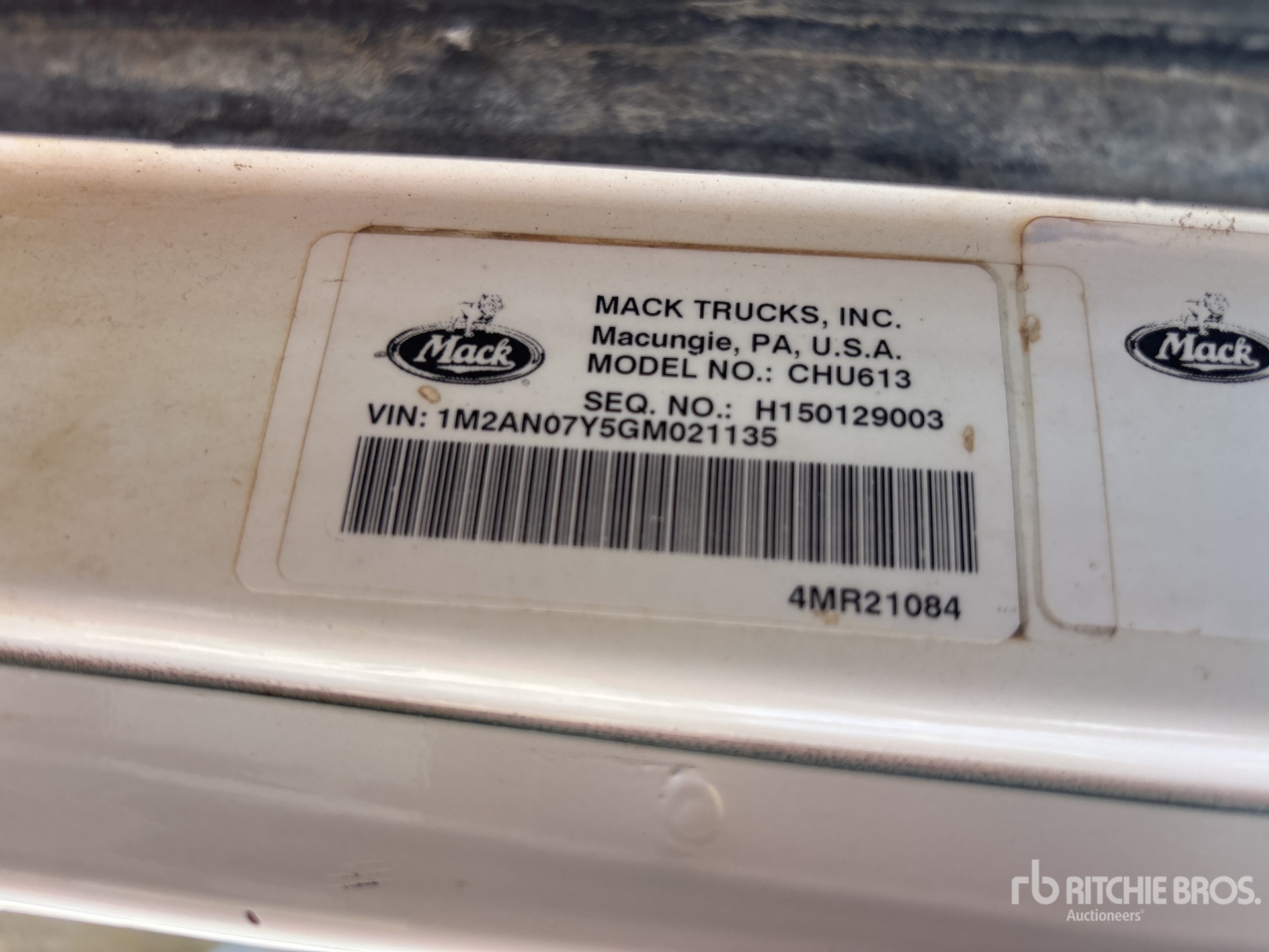 2016 Mack CHU613