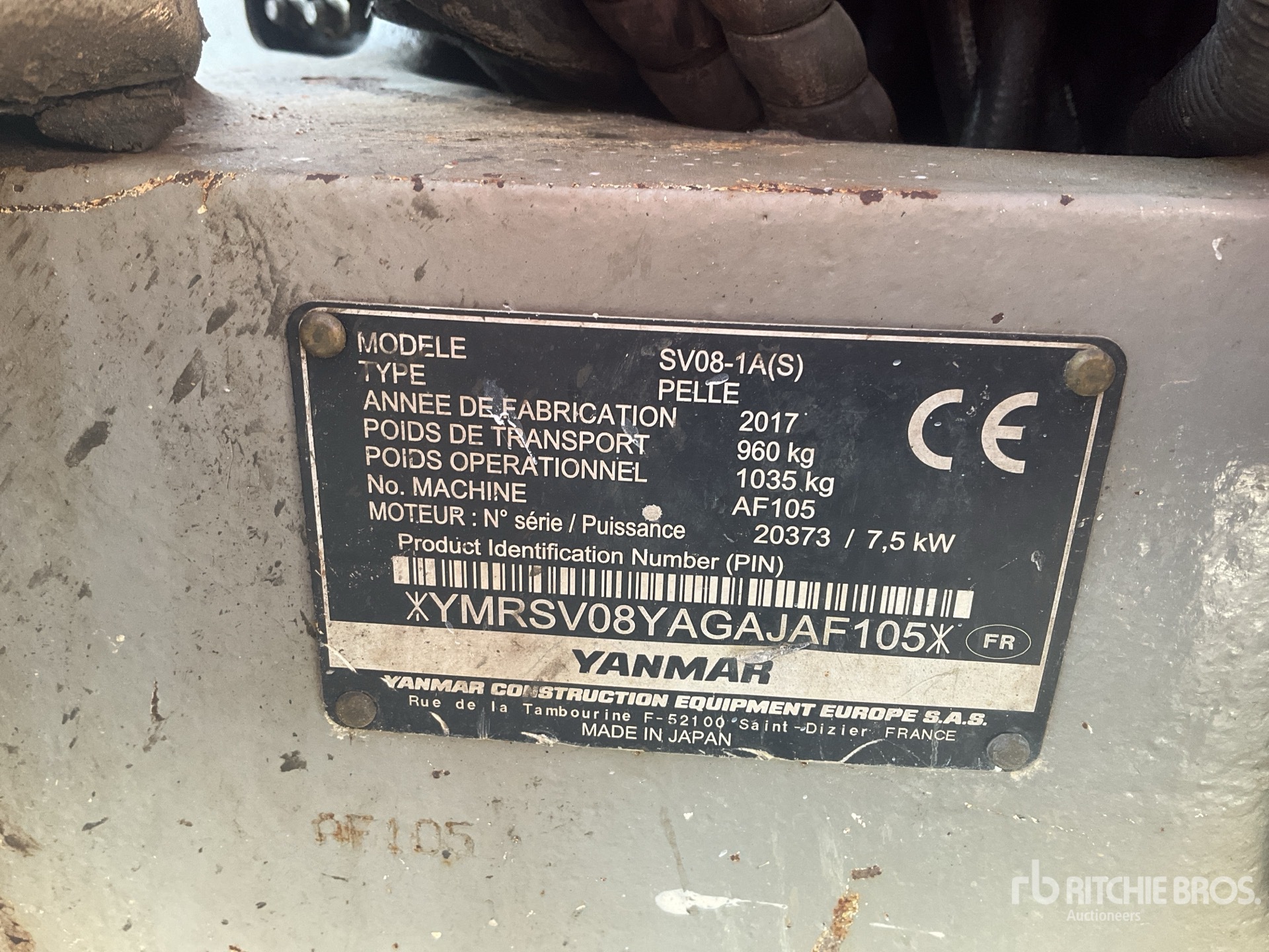 2017 Yanmar SV08-1A(S)