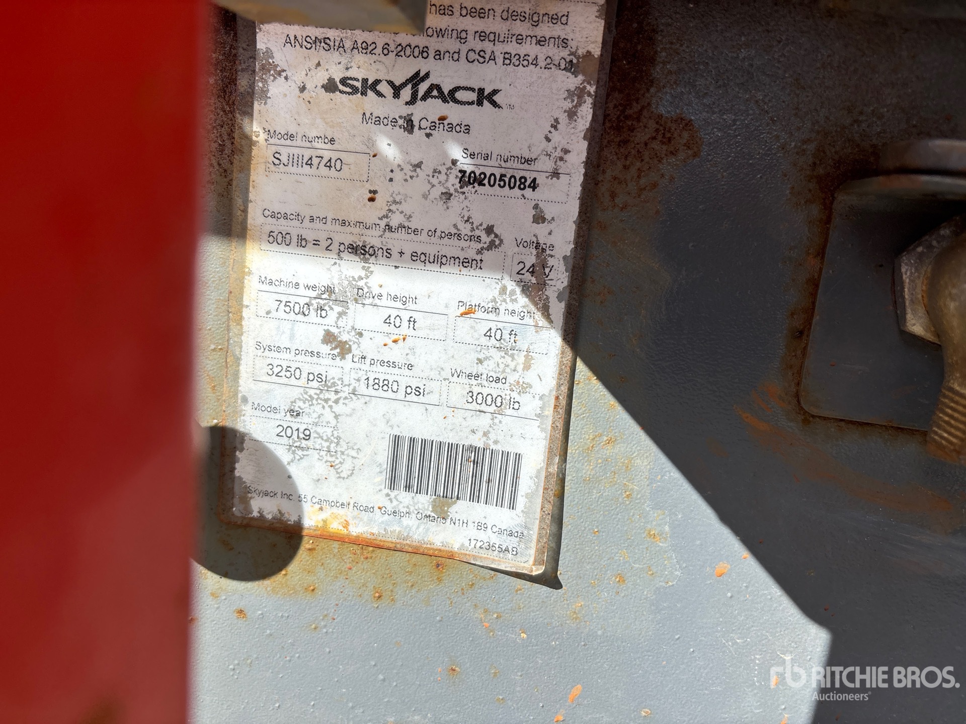 2019 Skyjack SJIII4740