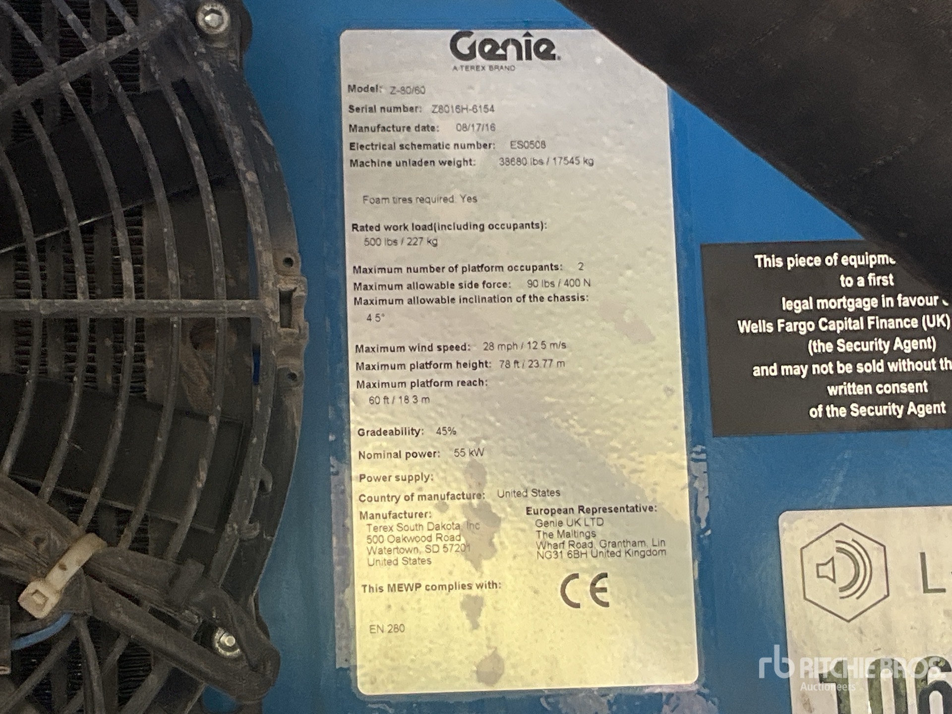 2016 Genie Z-80/60