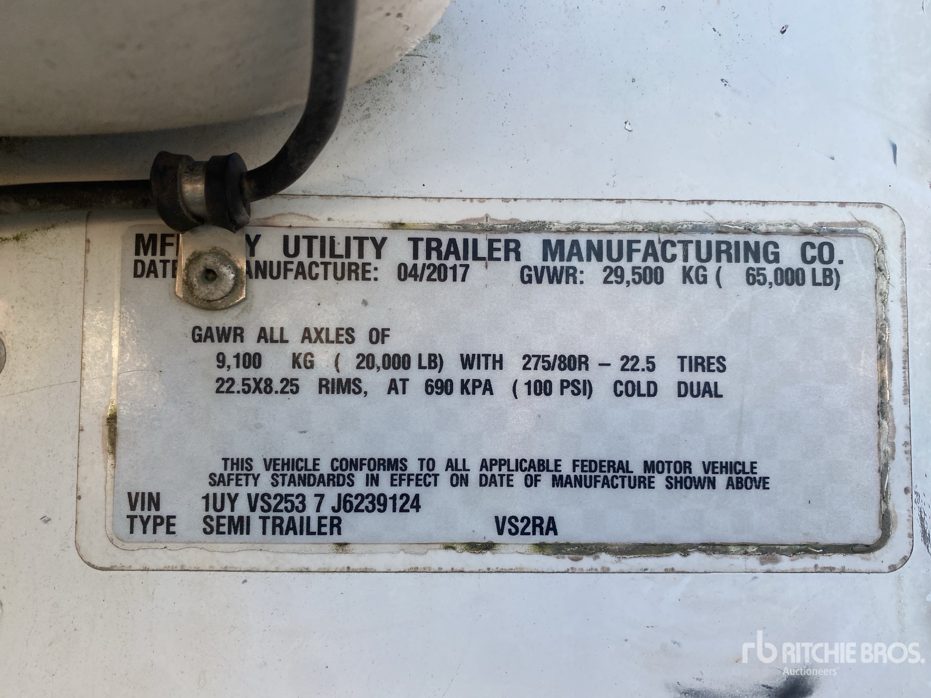 2018 Utility VS2RA