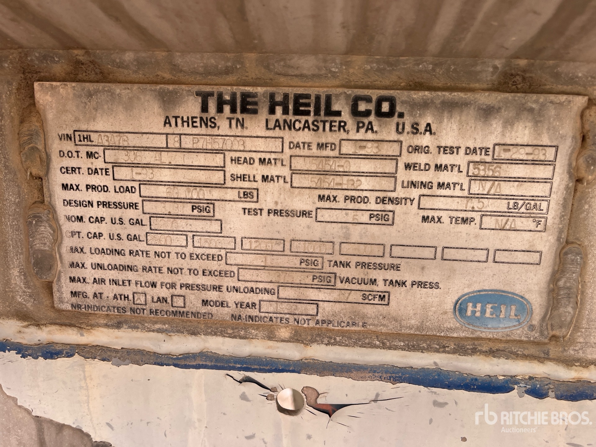1993 Heil 9200 gal T/A