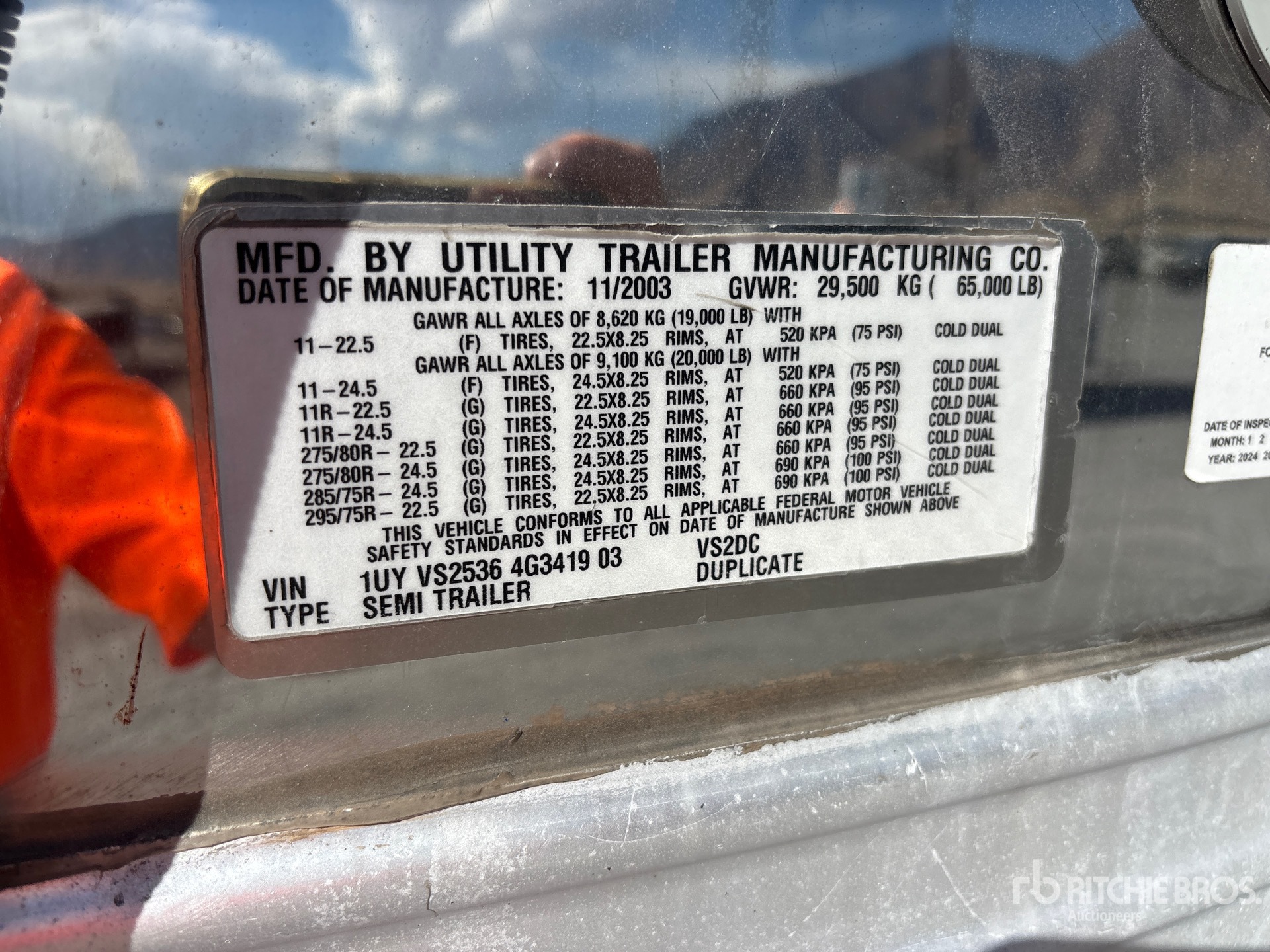 2004 Utility 53 FT T/A