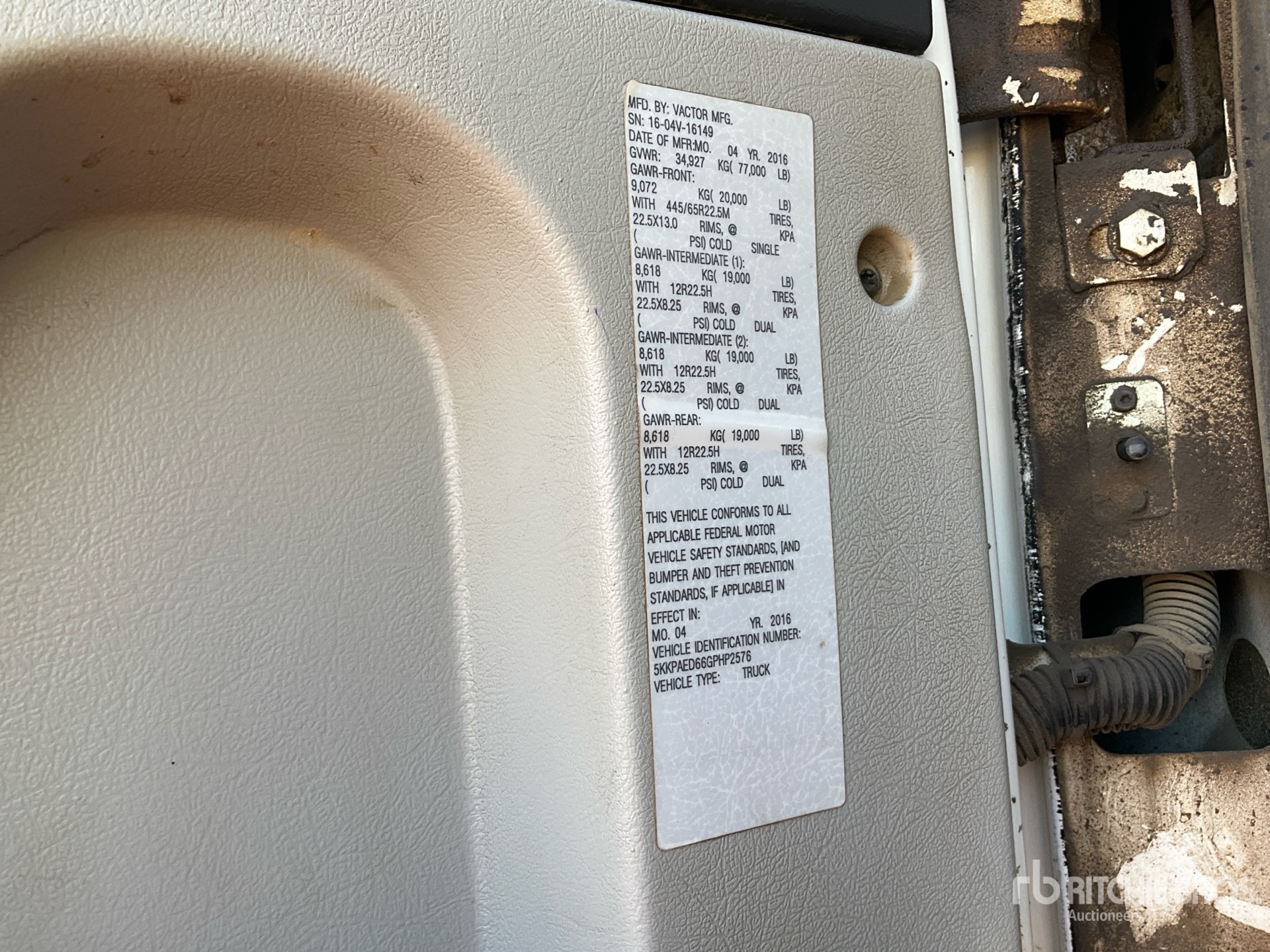 2016 Western Star 4900FA