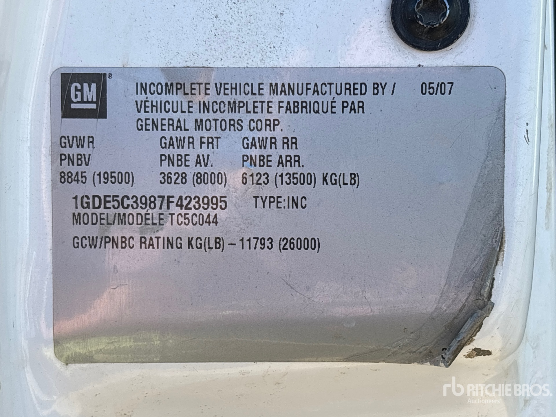 2007 GMC C5500