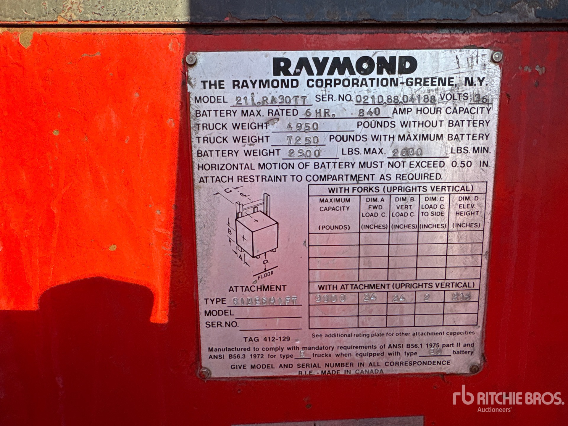 1988 Raymond RA30TT