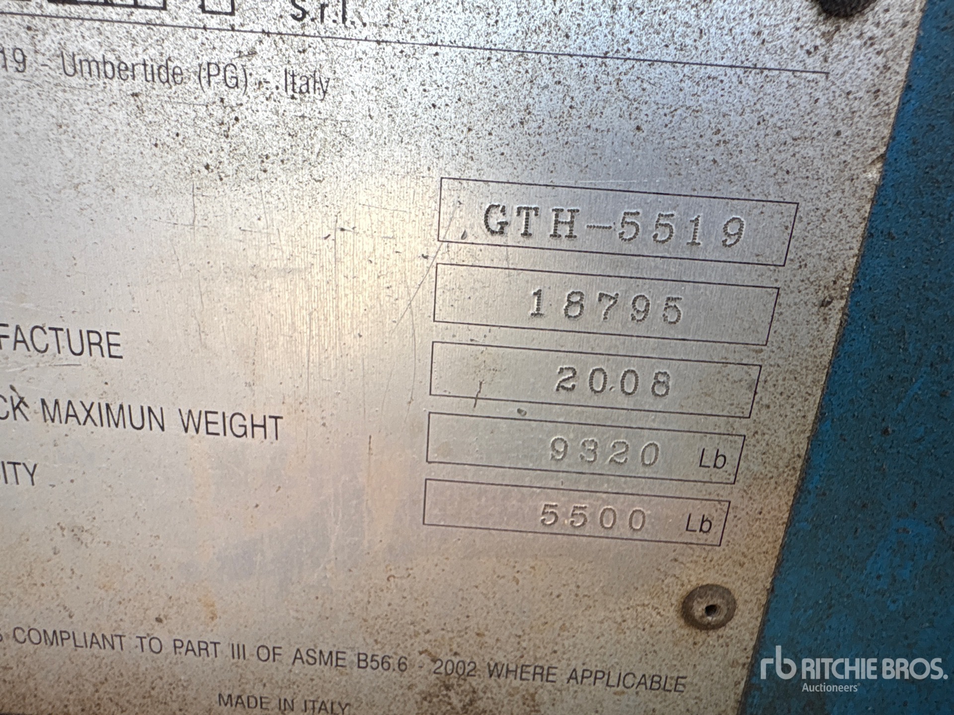 2008 Genie GTH-5519
