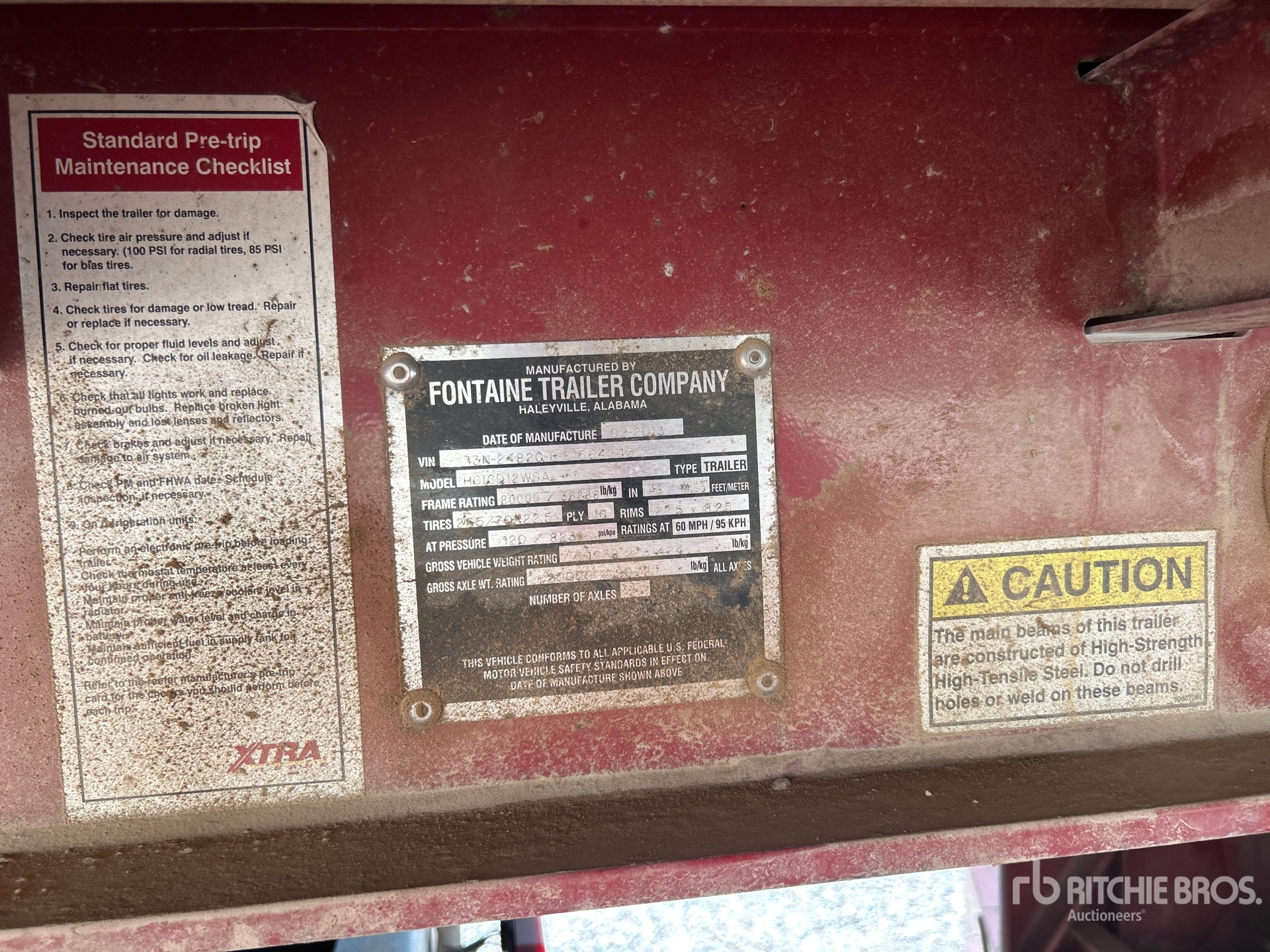 2014 Fontaine T/A
