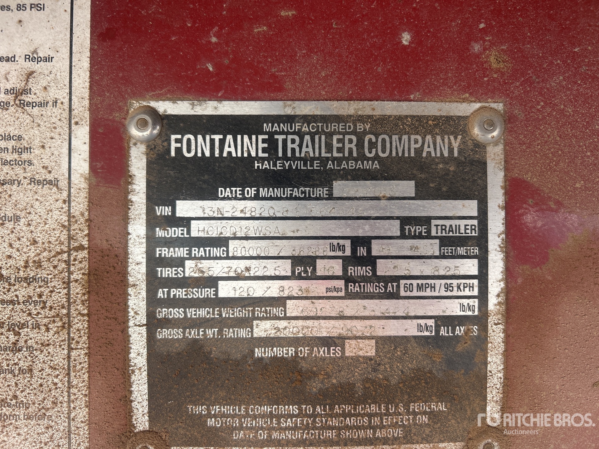 2014 Fontaine HCICD12WSA