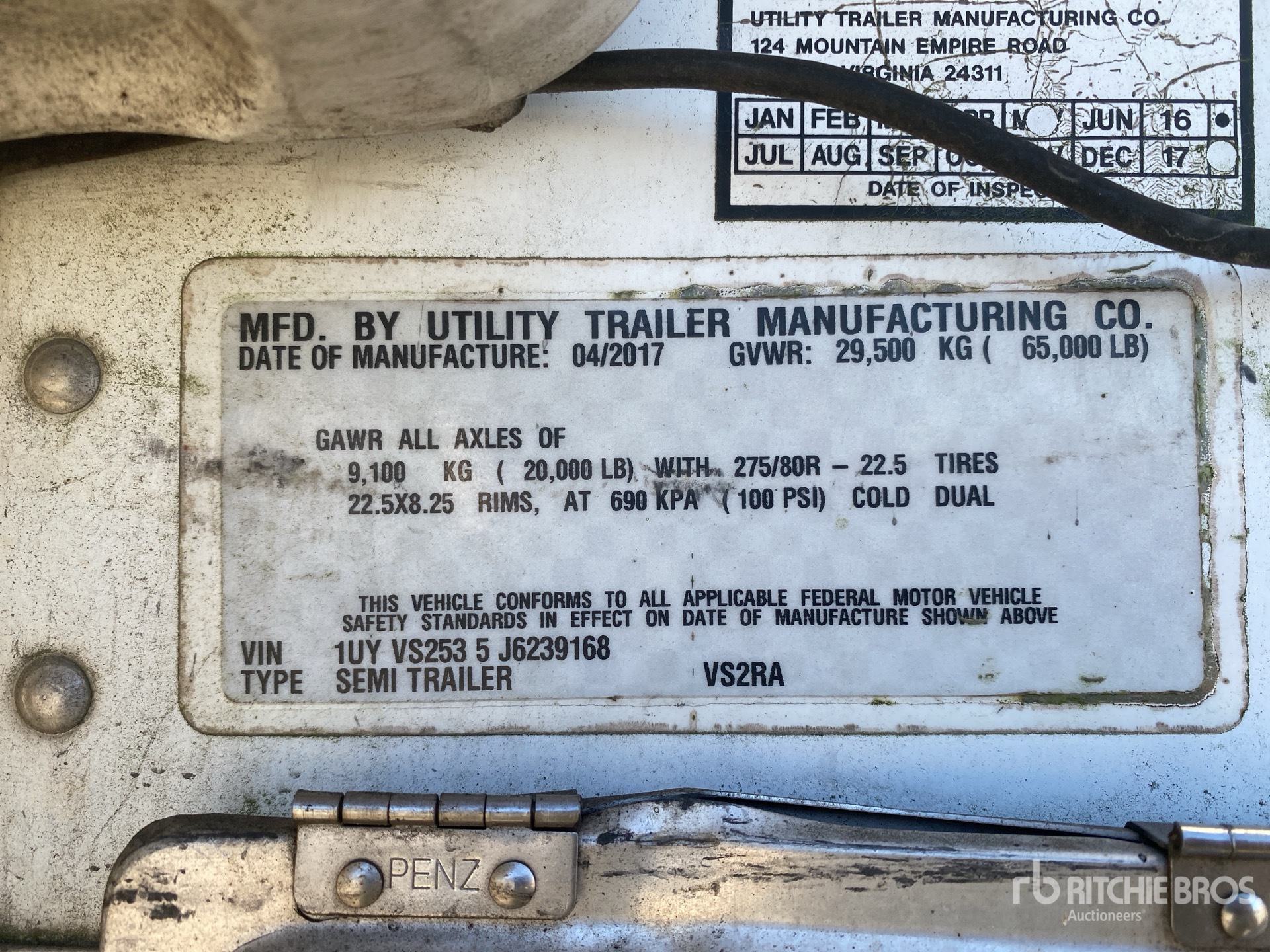 2018 Utility VS2RA