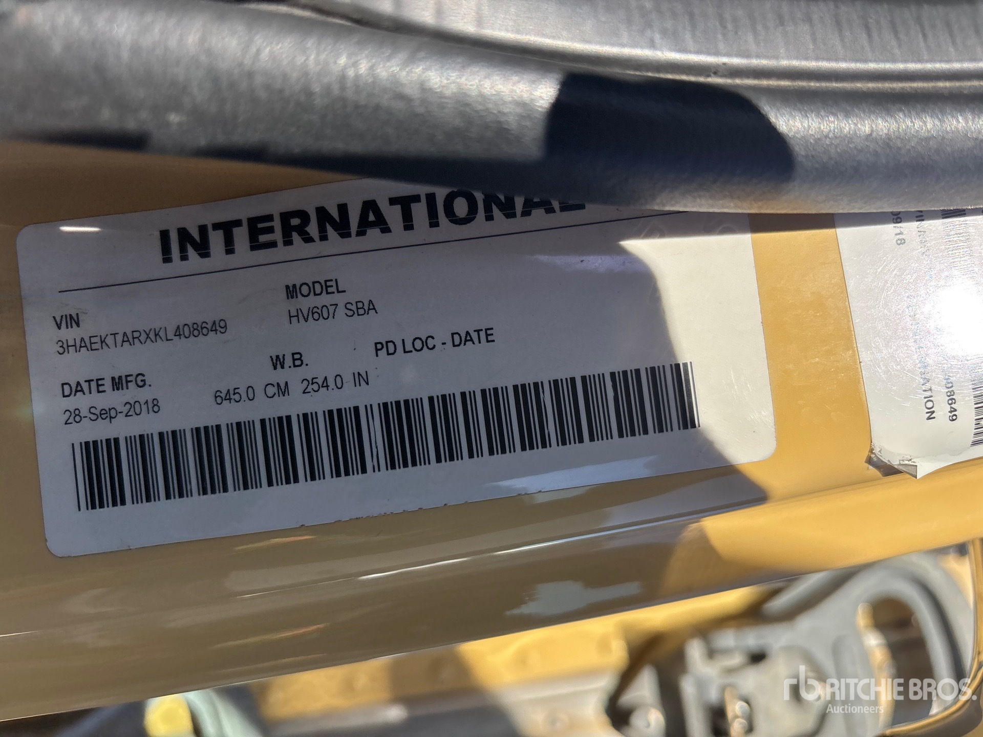 2019 International HV607
