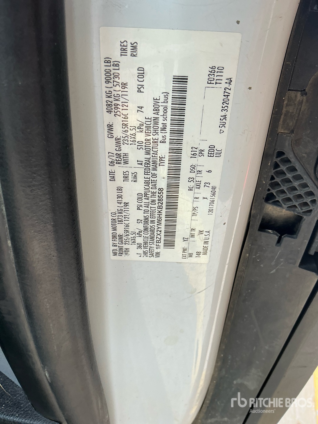 2017 Ford TRANSIT 350