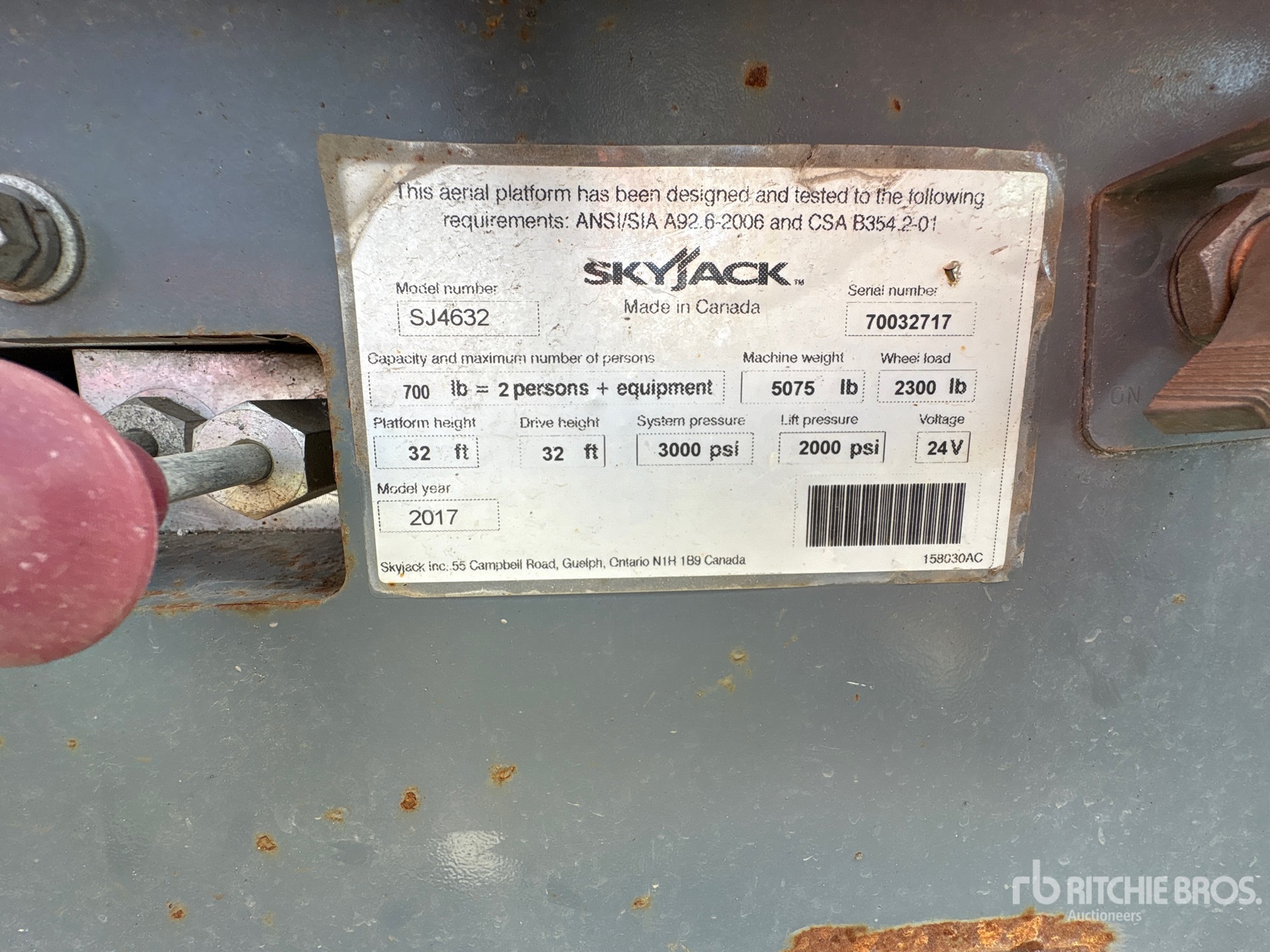 2017 Skyjack SJ4632
