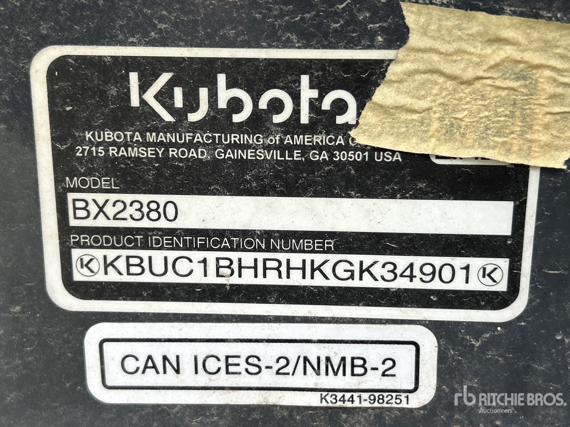 2019 Kubota BX2380