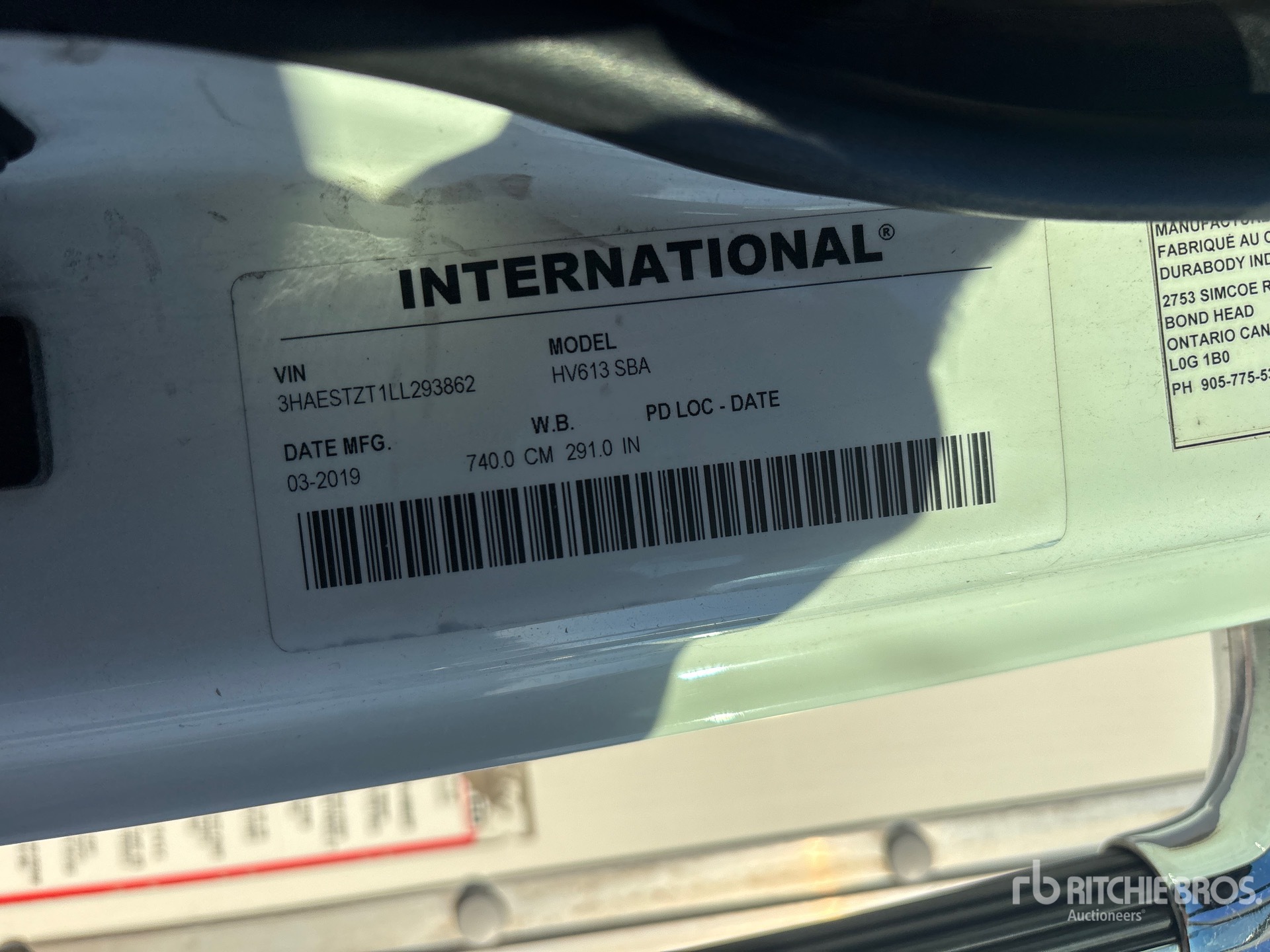 2020 International HV613