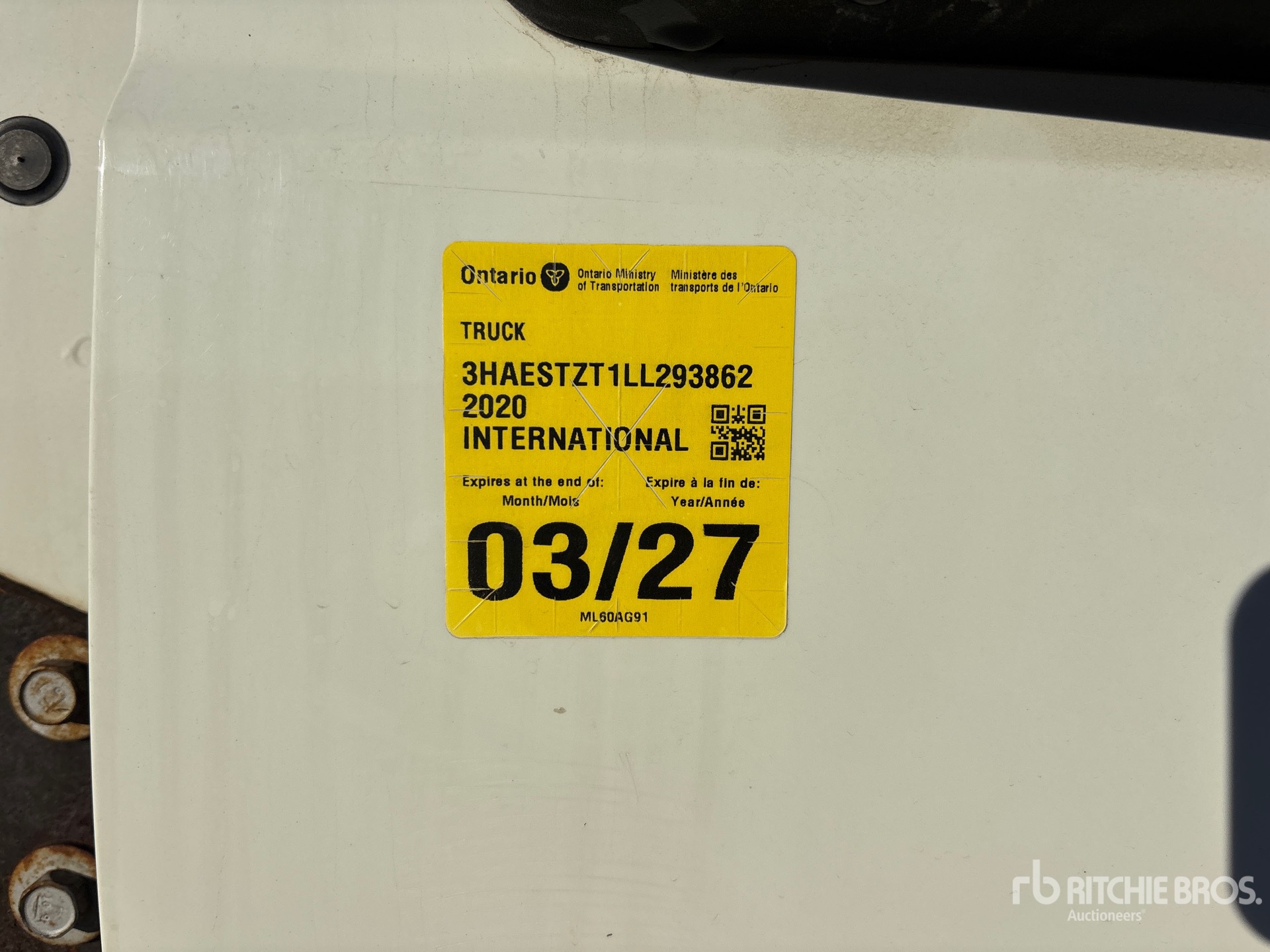 2020 International HV613