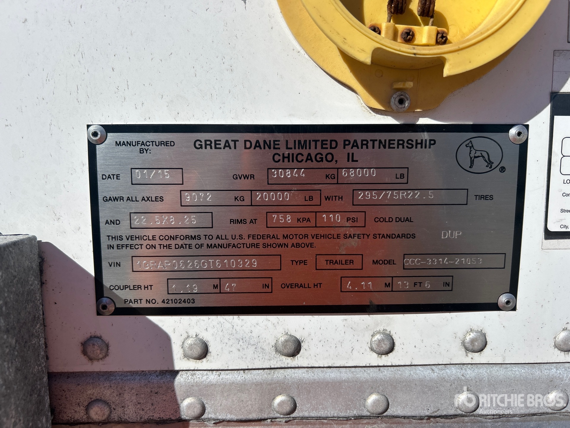 2016 Great Dane CCC-3314-21053