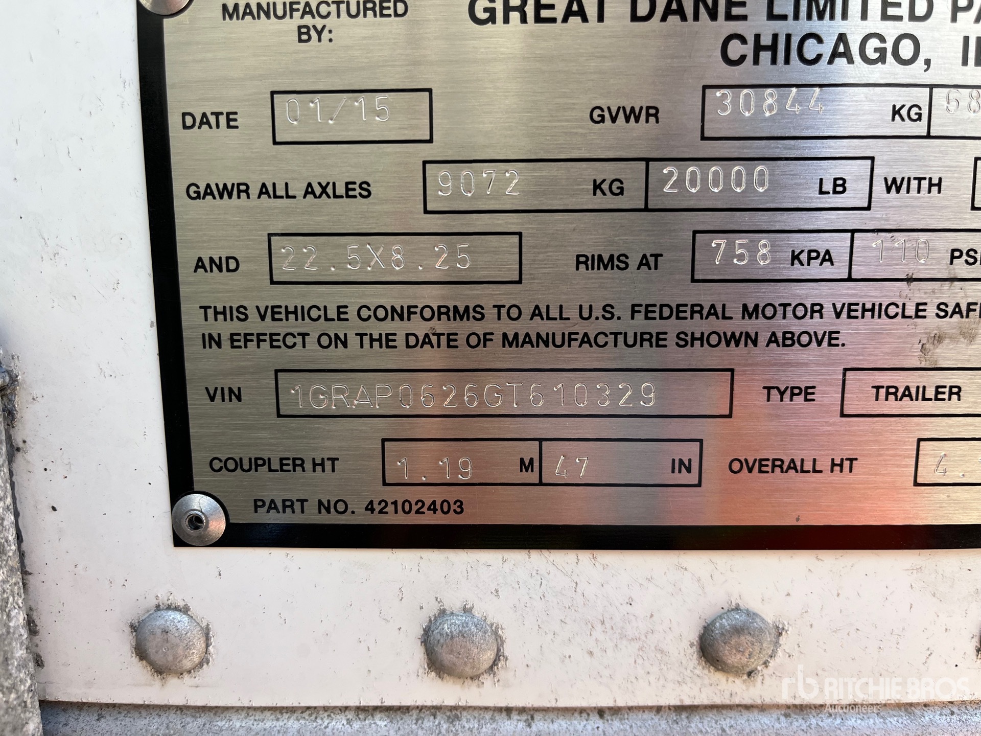 2016 Great Dane CCC-3314-21053