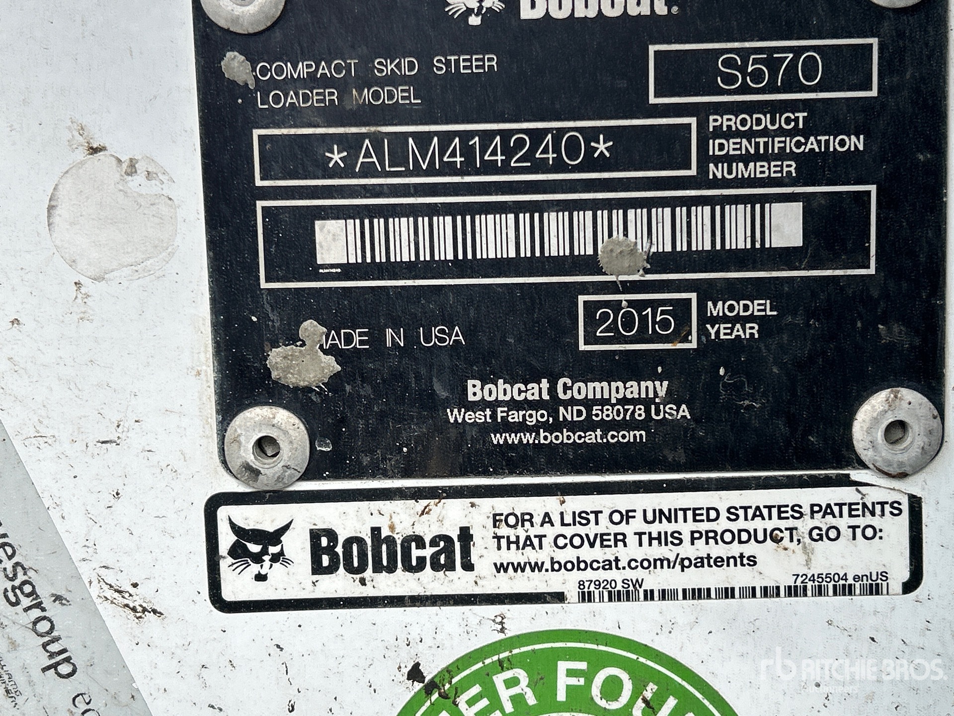 2015 Bobcat S570