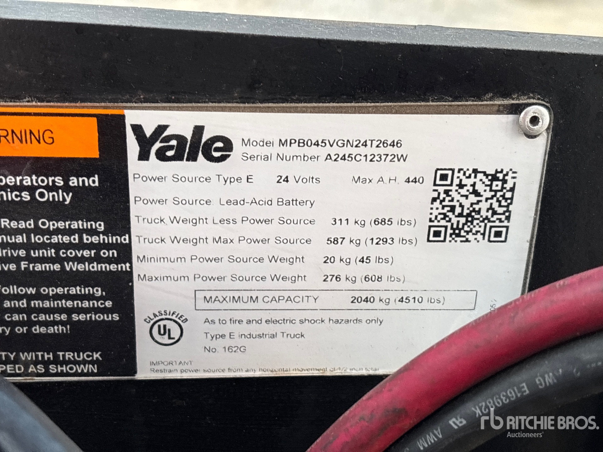 2022 Yale MPB045VG