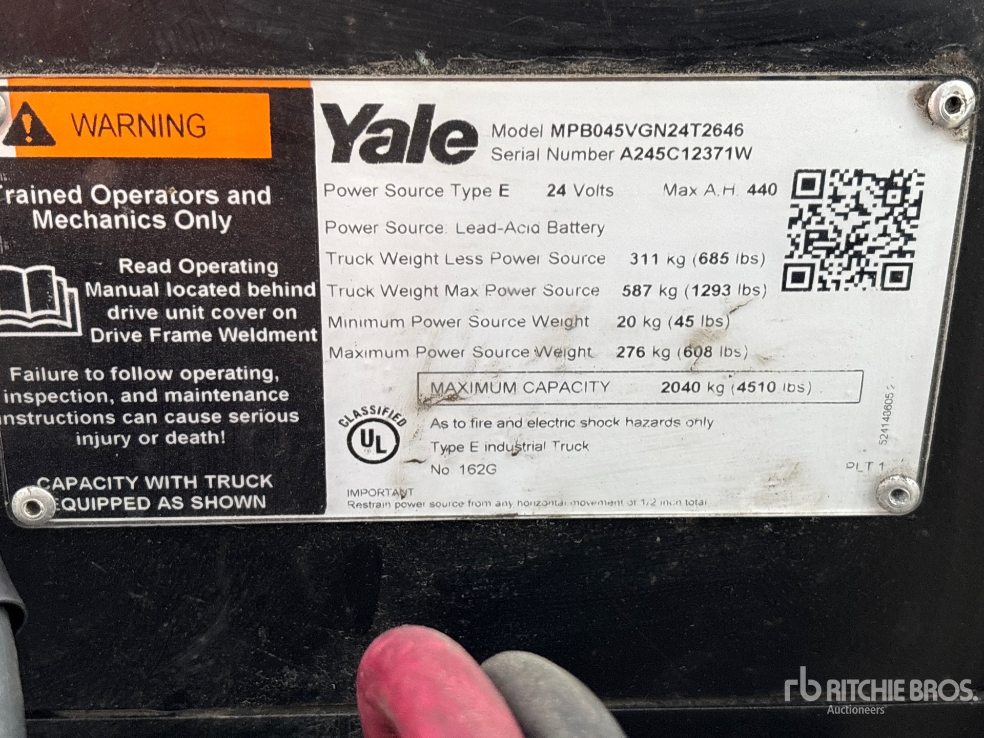 2022 Yale MPB045VG