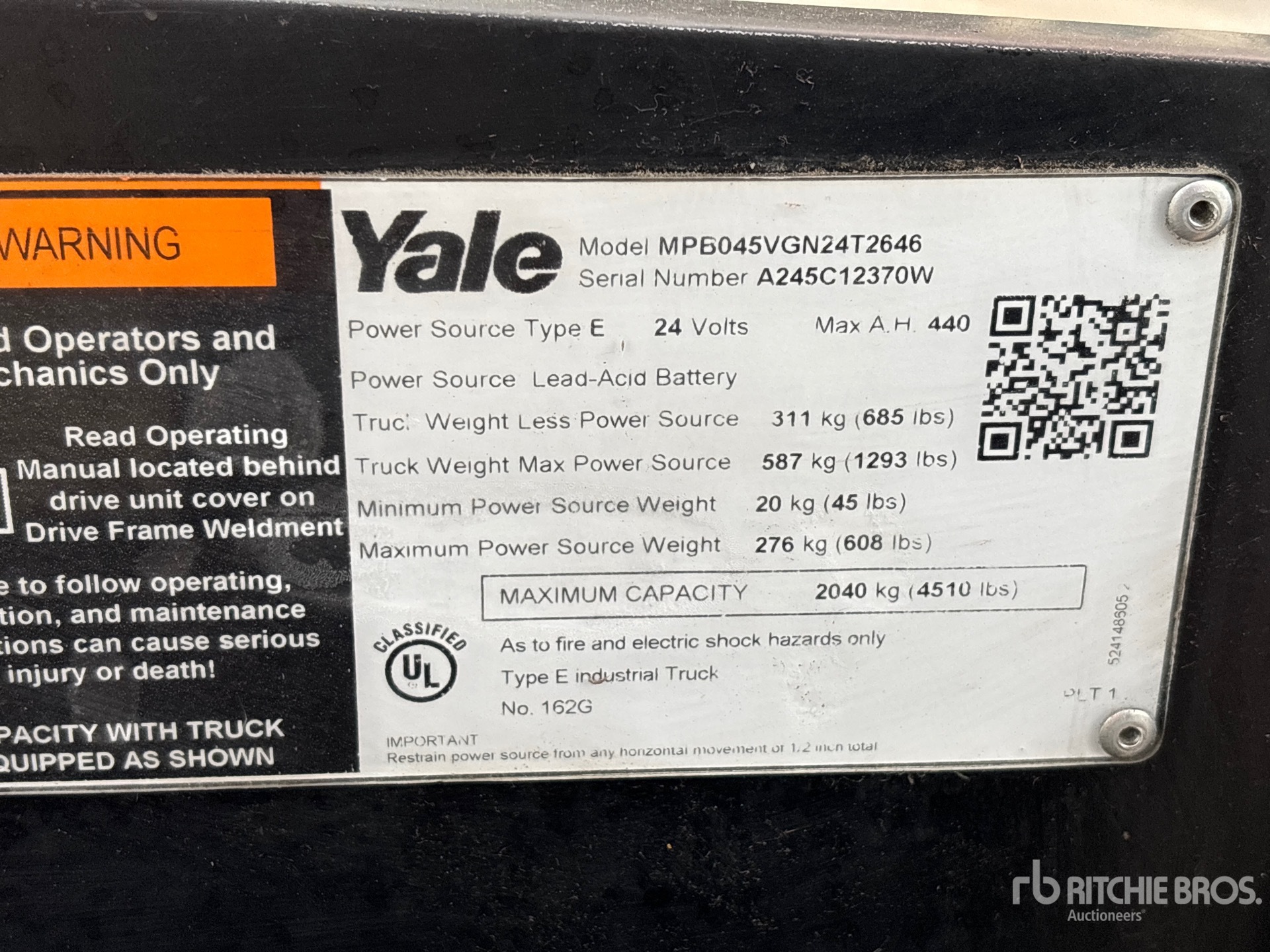 2022 Yale MPB045VG