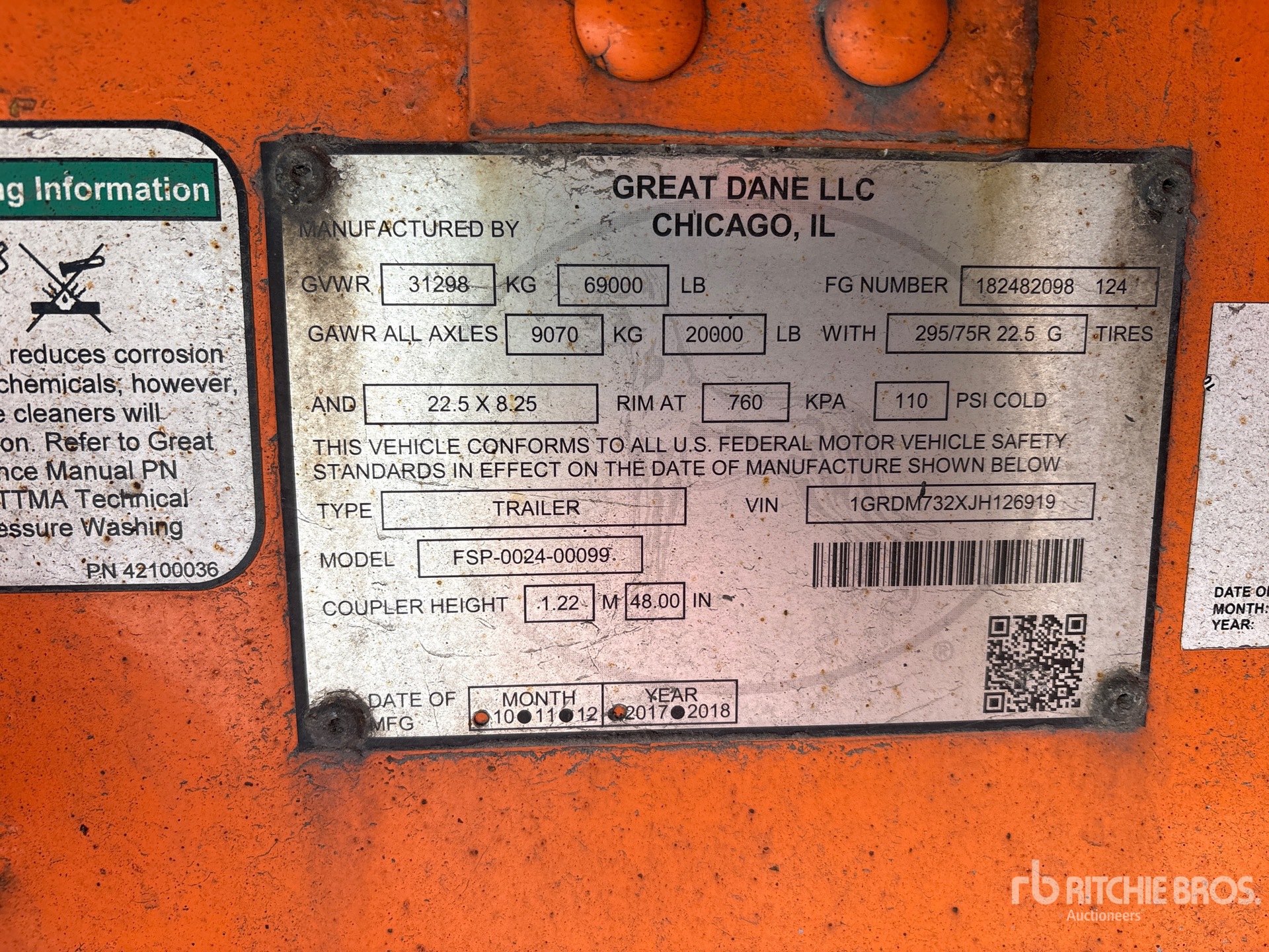 2018 Great Dane FSP-0024-00099