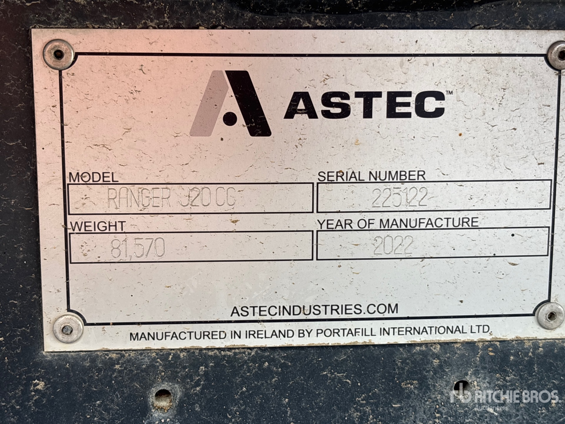 2022 Astec RANGER J20CC