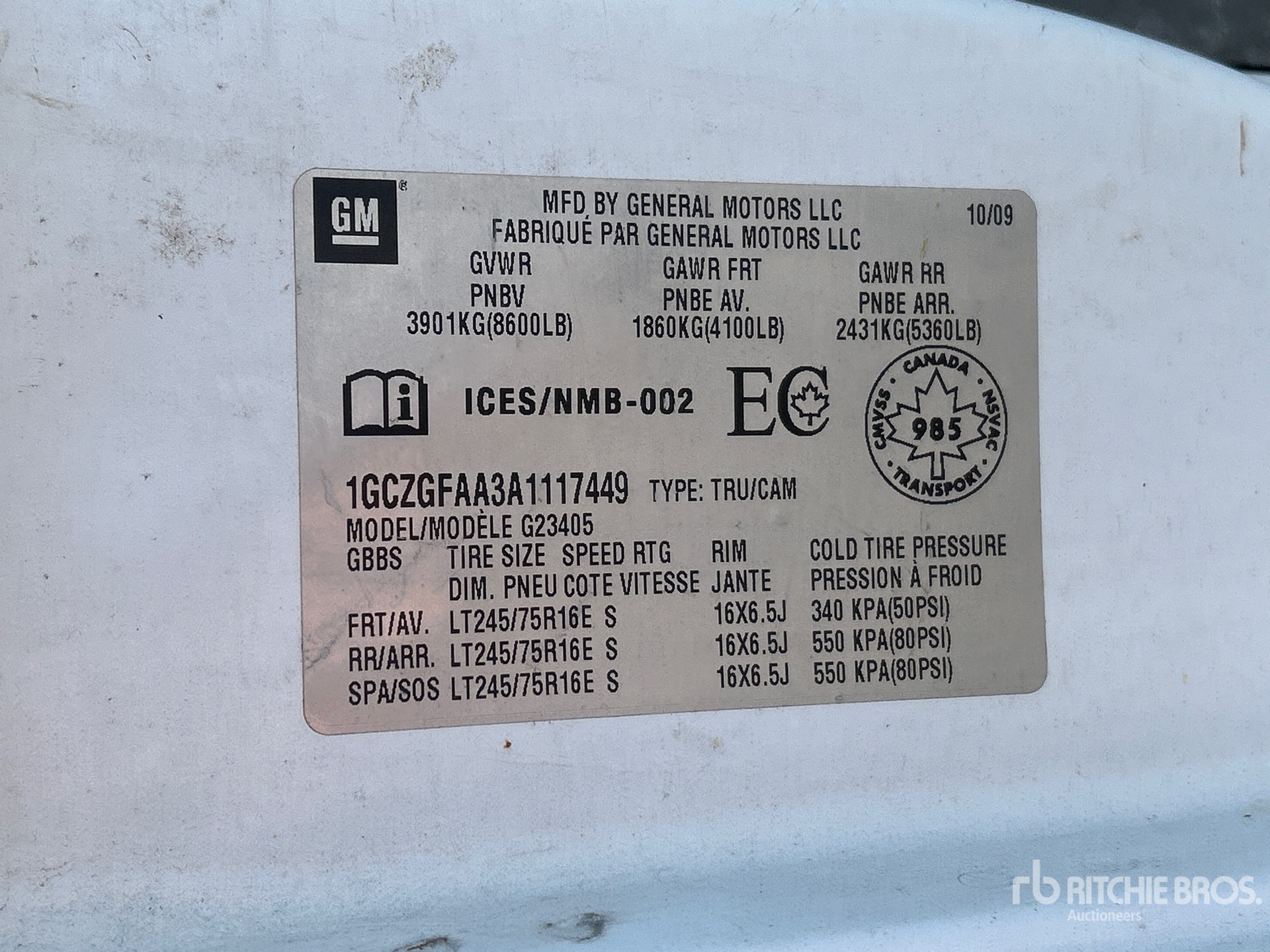 2010 Chevrolet EXPRESS 2500