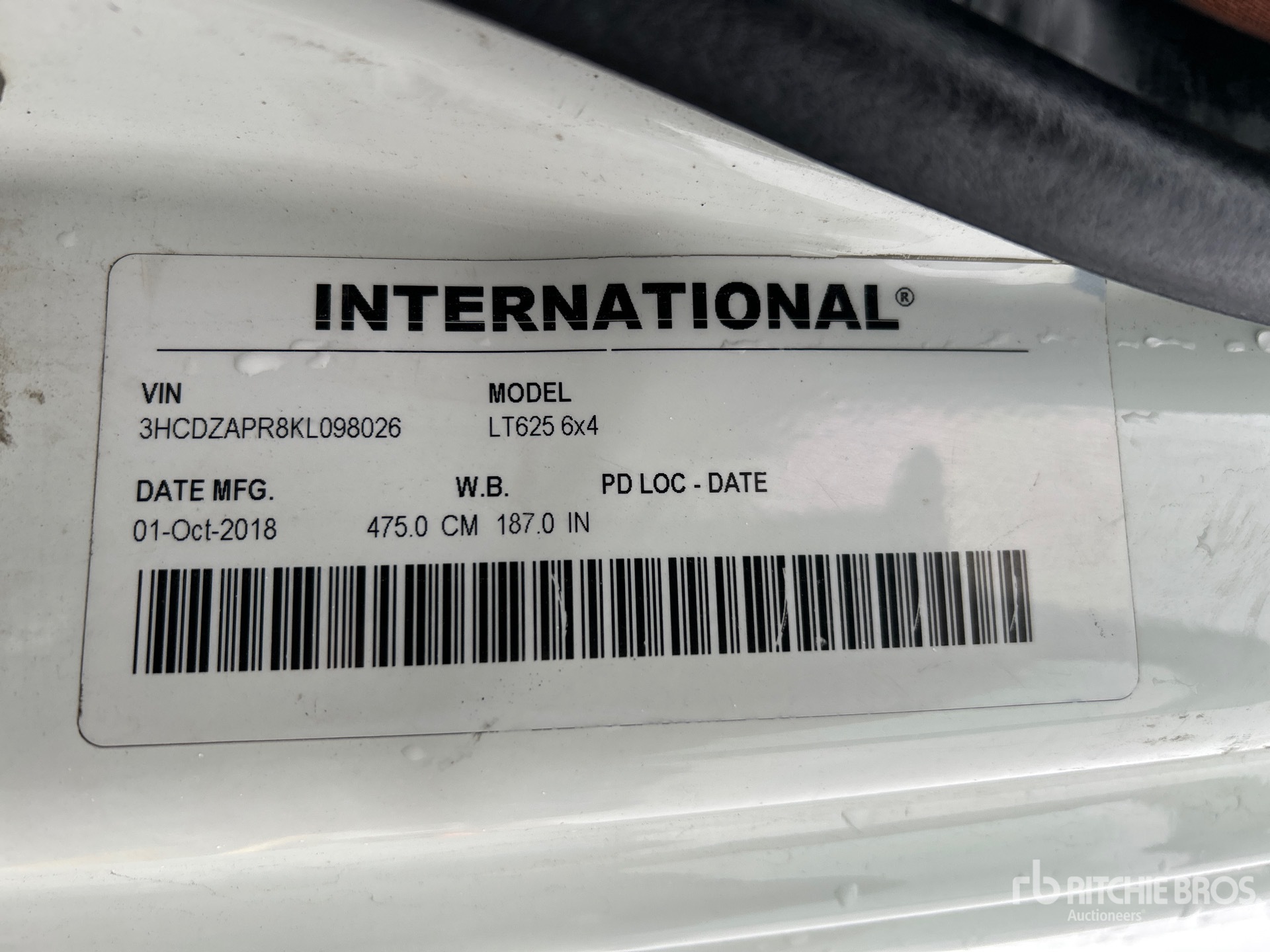 2019 International LT625