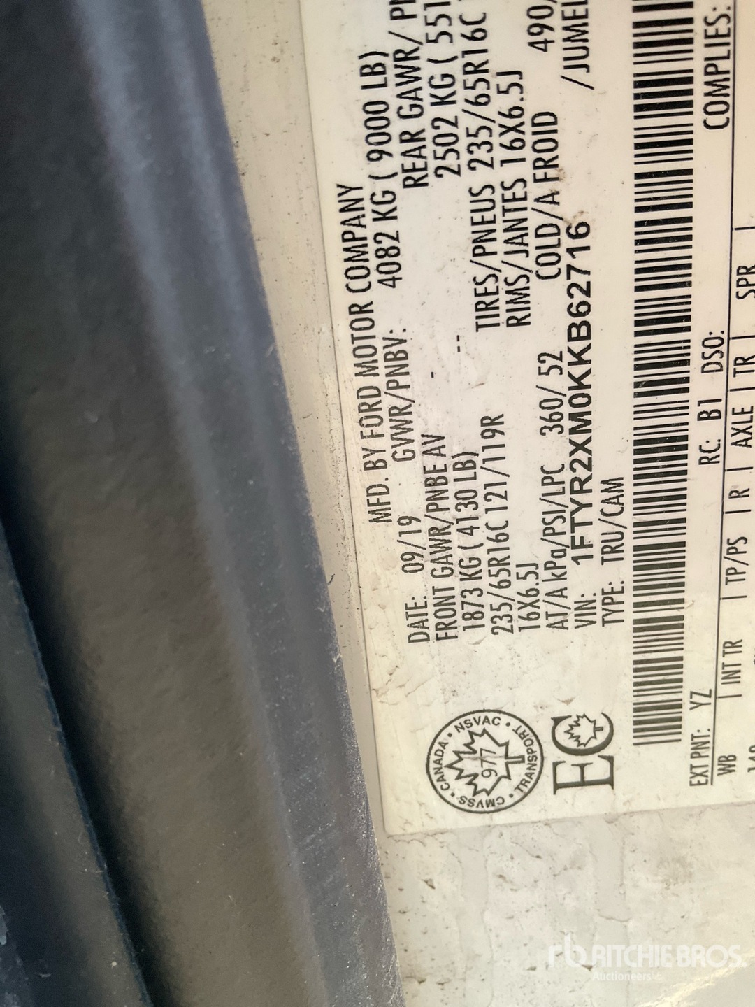 2019 Ford TRANSIT 250