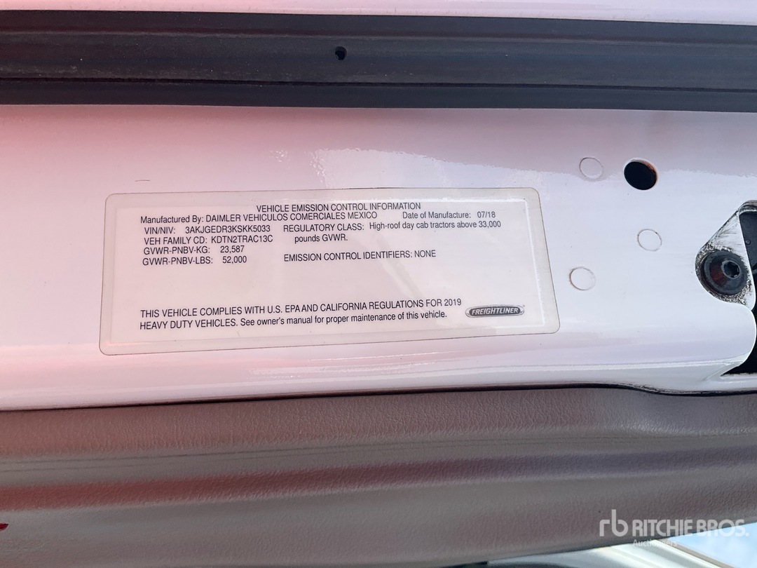 2019 Freightliner CASCADIA 125