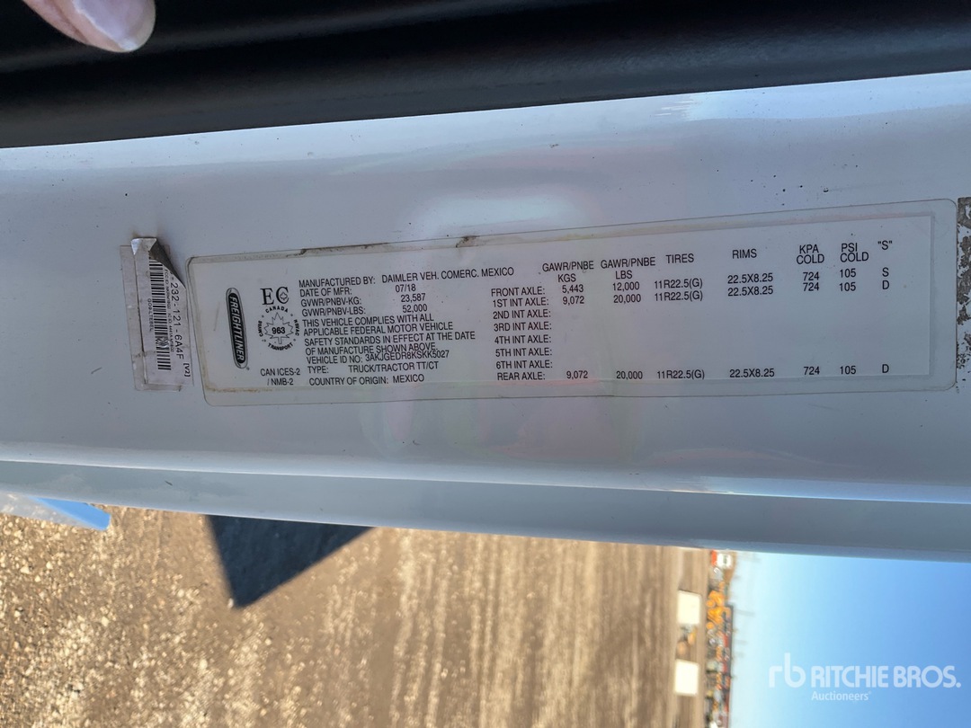 2019 Freightliner CASCADIA 125