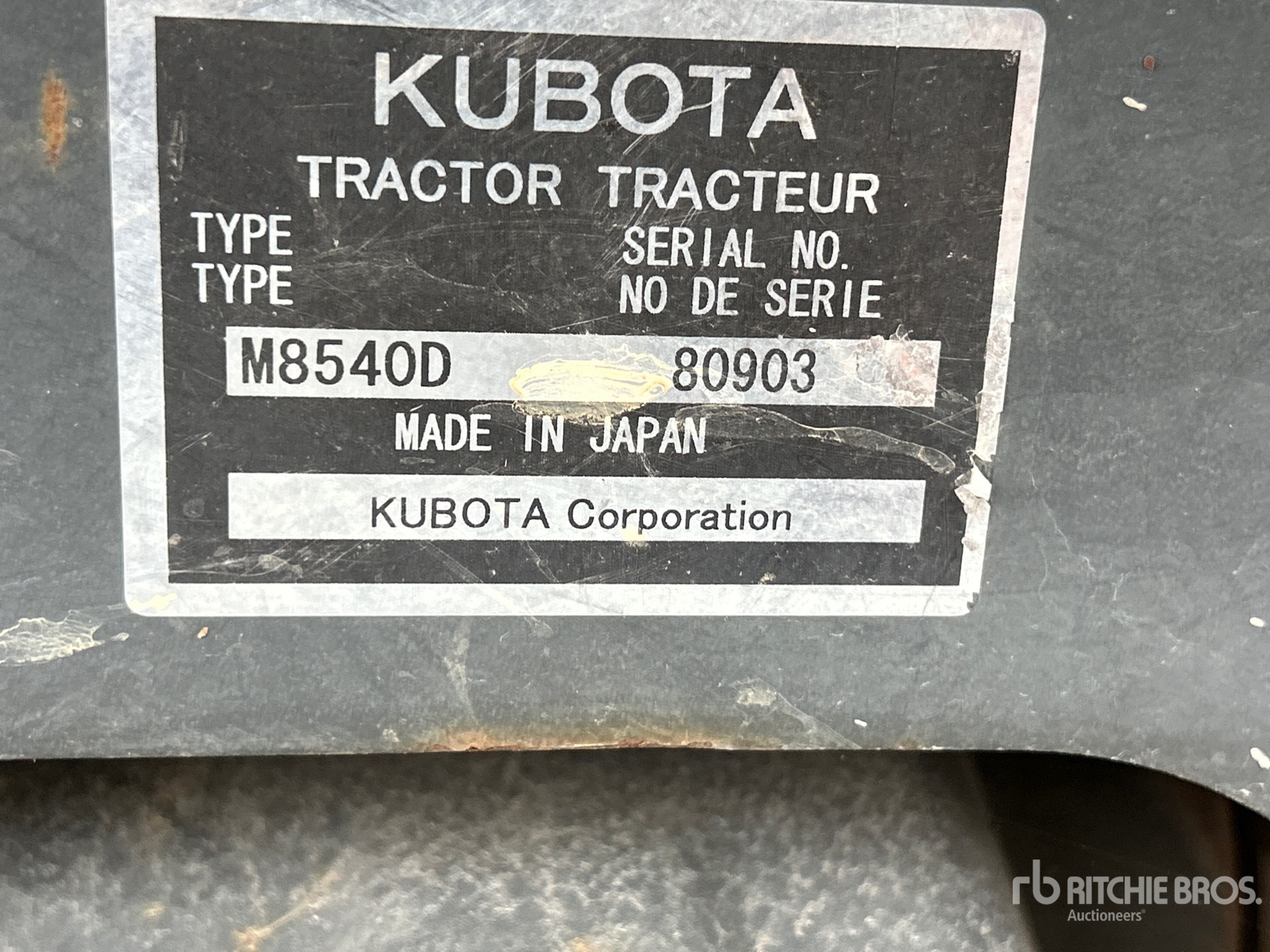 2008 Kubota M8540D