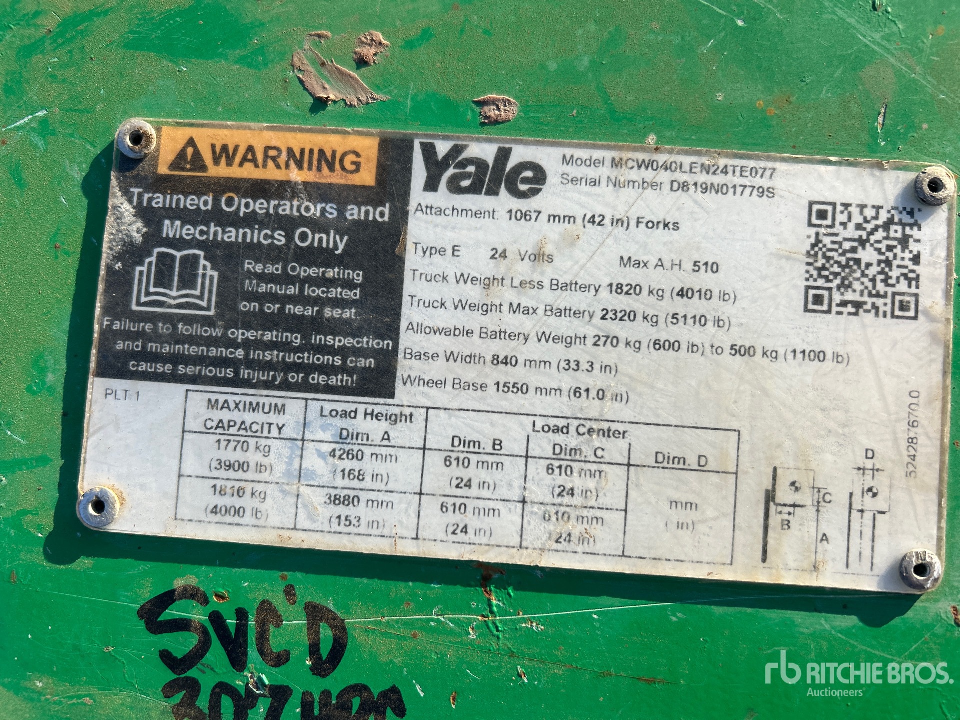 Yale 4000 LB