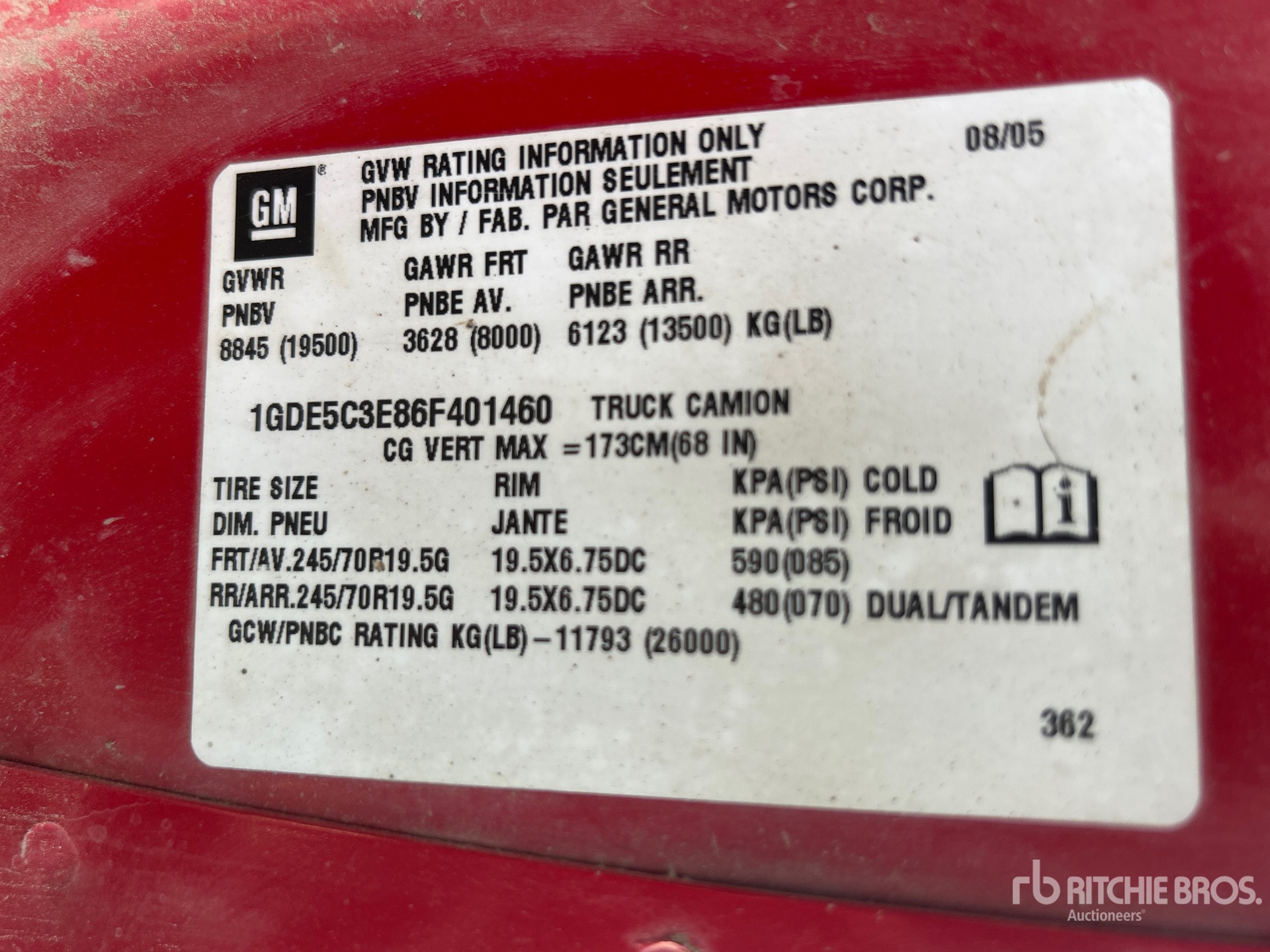2006 GMC C5500