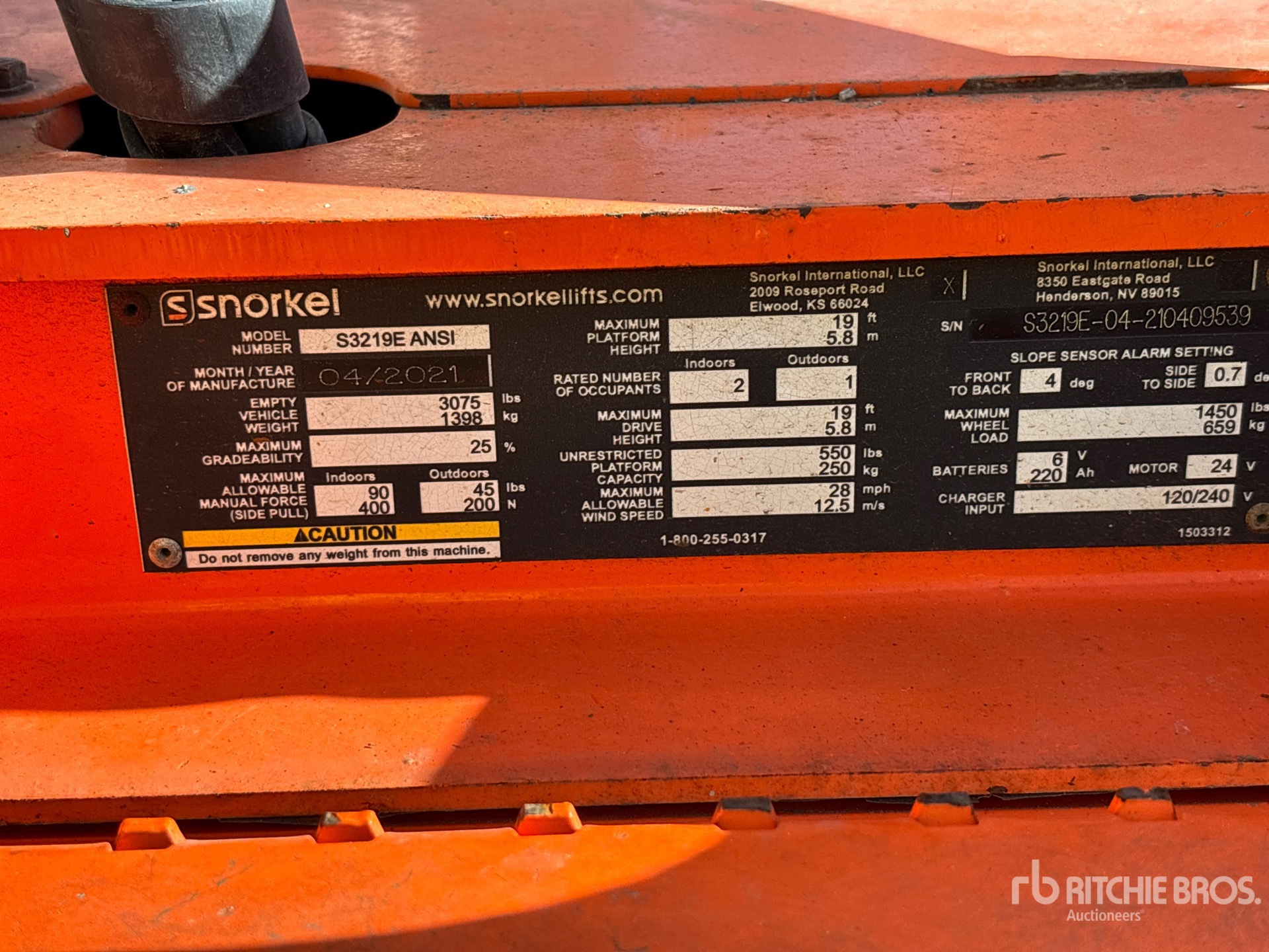 2021 Snorkel S3219E