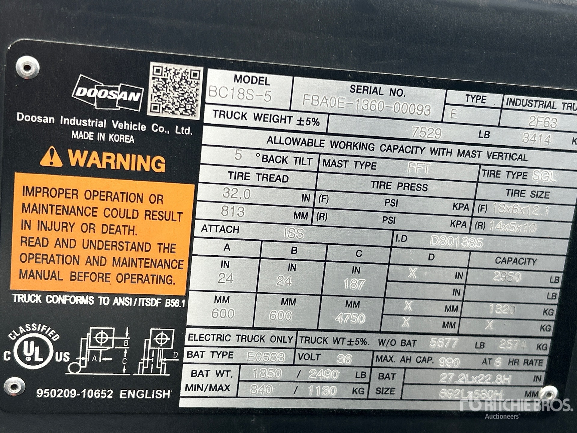 Doosan BC18S-5