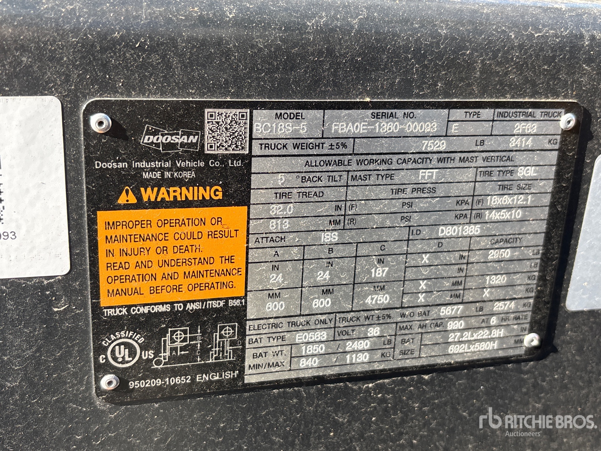 Doosan BC18S-5