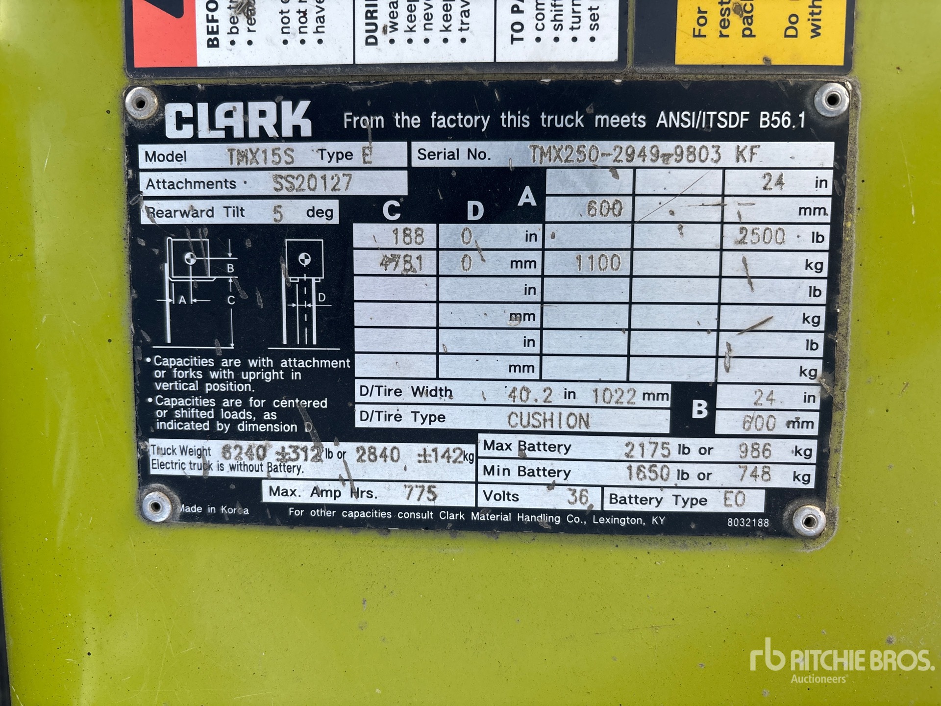 Clark TMX15S
