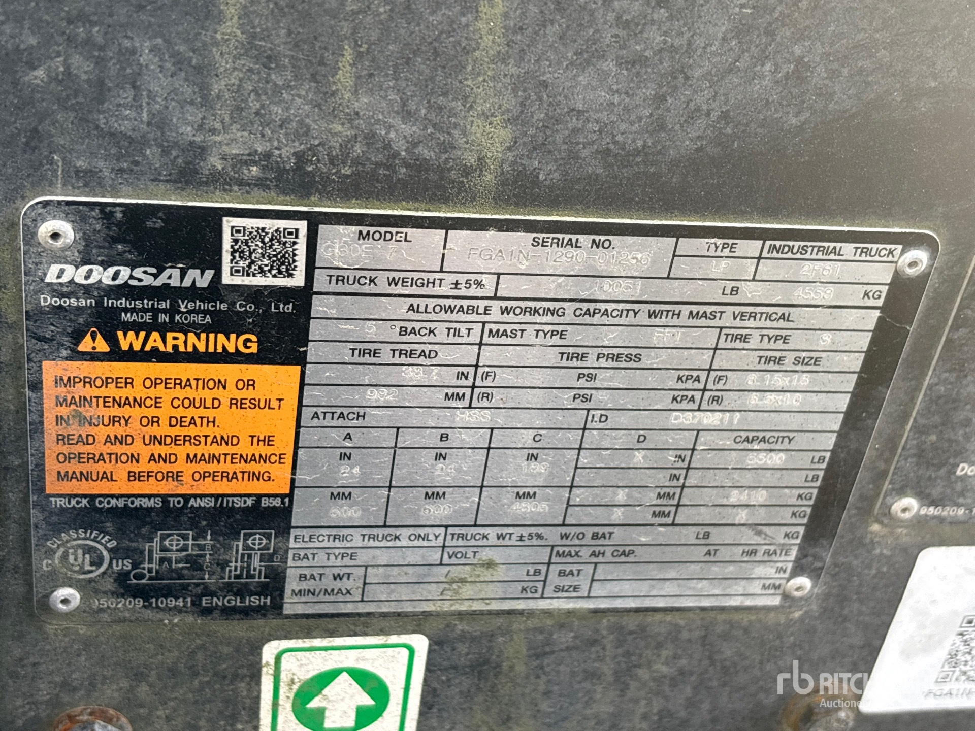 2022 Doosan G30E-7