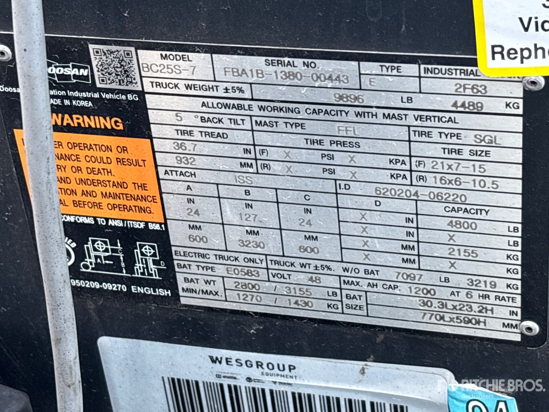 Doosan BC25S-7