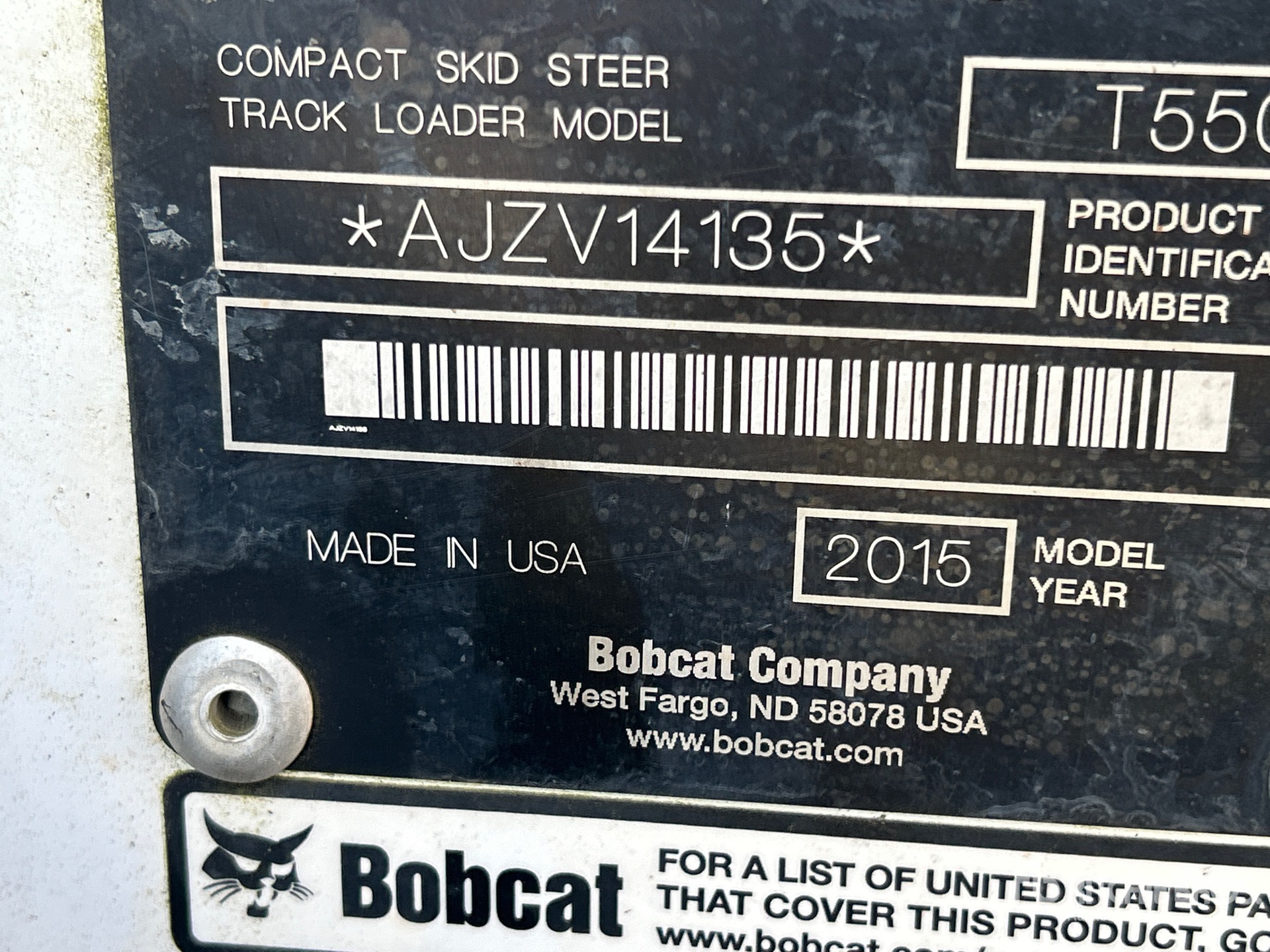 2015 Bobcat T550