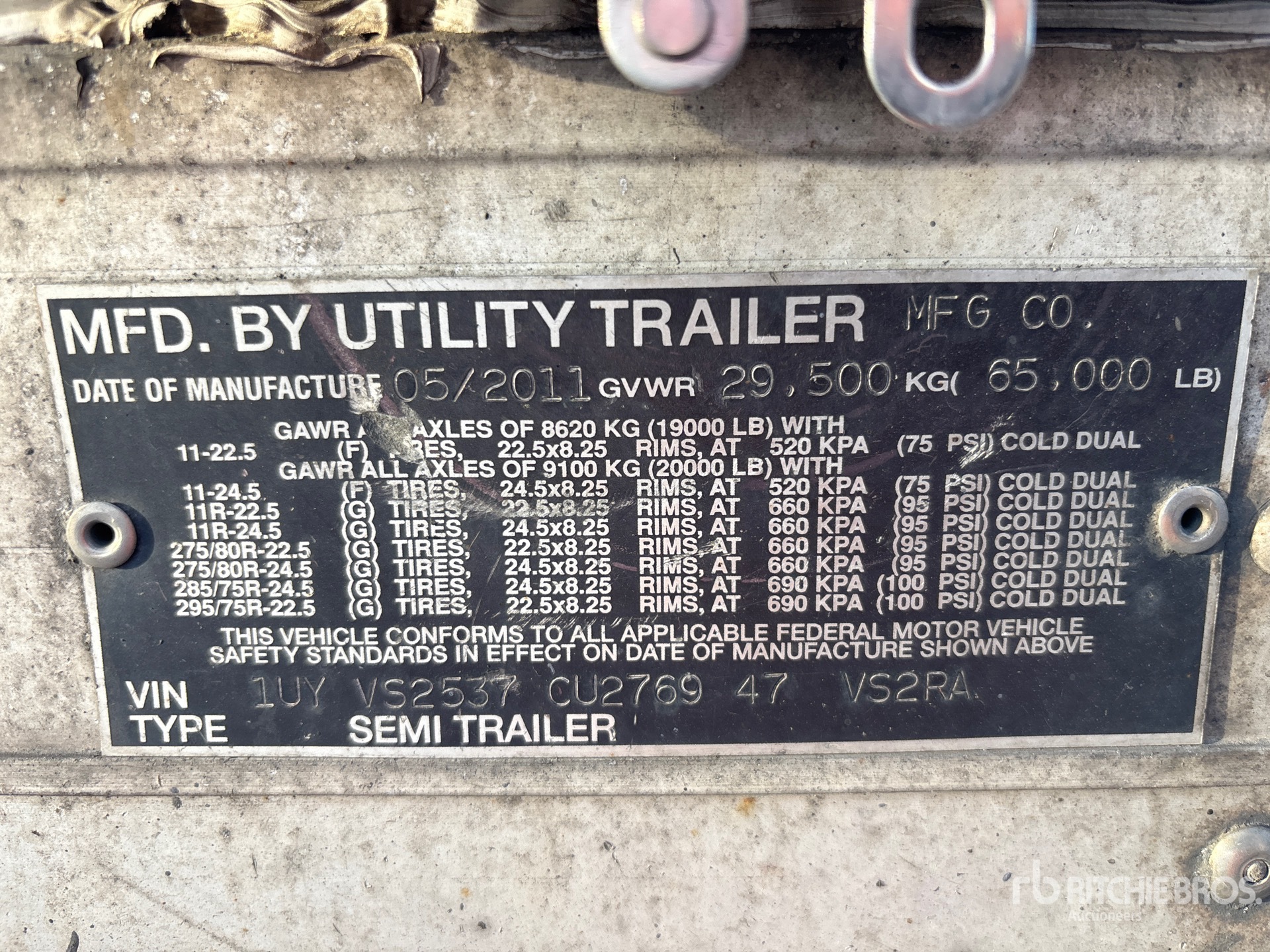 2012 Utility VS2RA