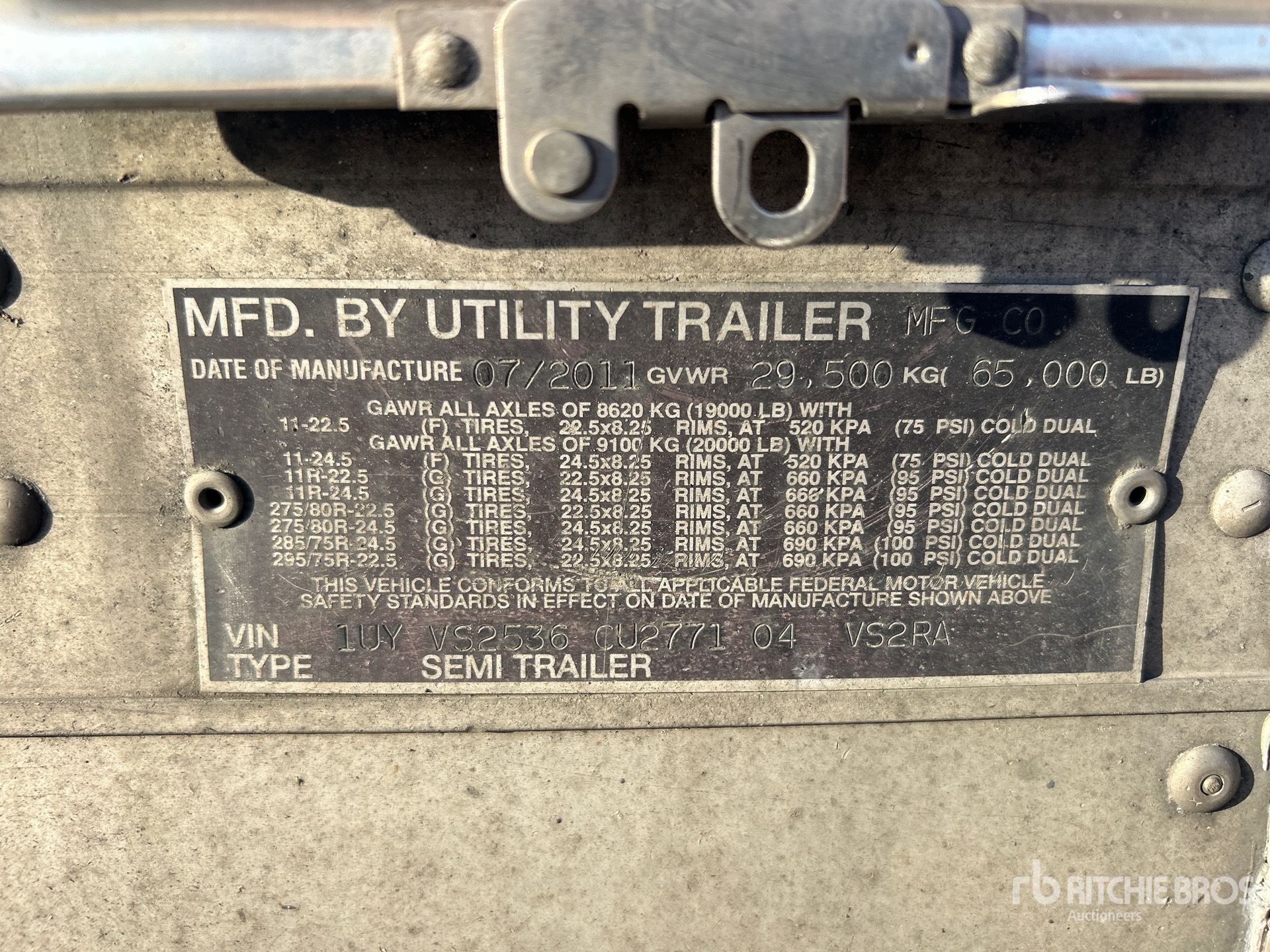 2012 Utility VS2RA