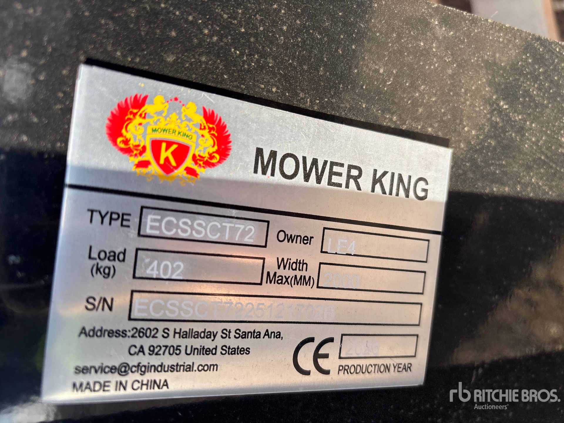 2026 Mower King ECSSCT72