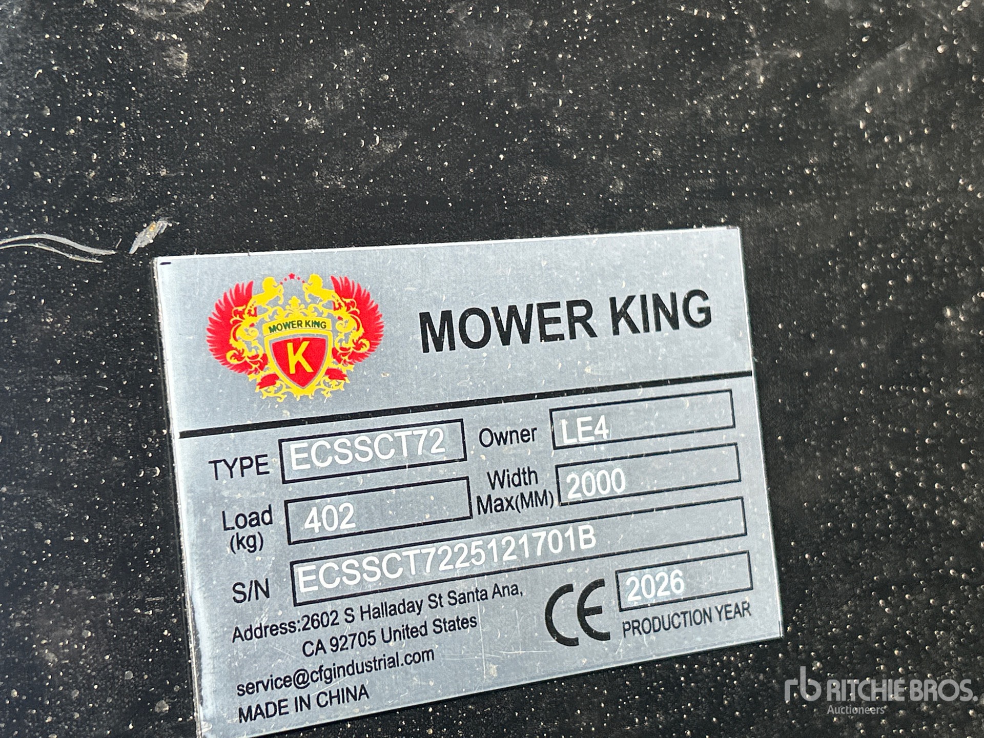 2026 Mower King ECSSCT72