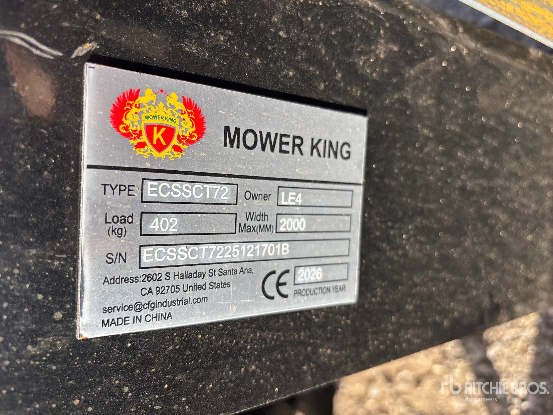 2026 Mower King ECSSCT72