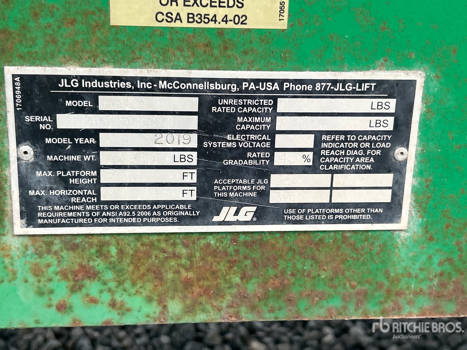 2018 JLG 600AJ